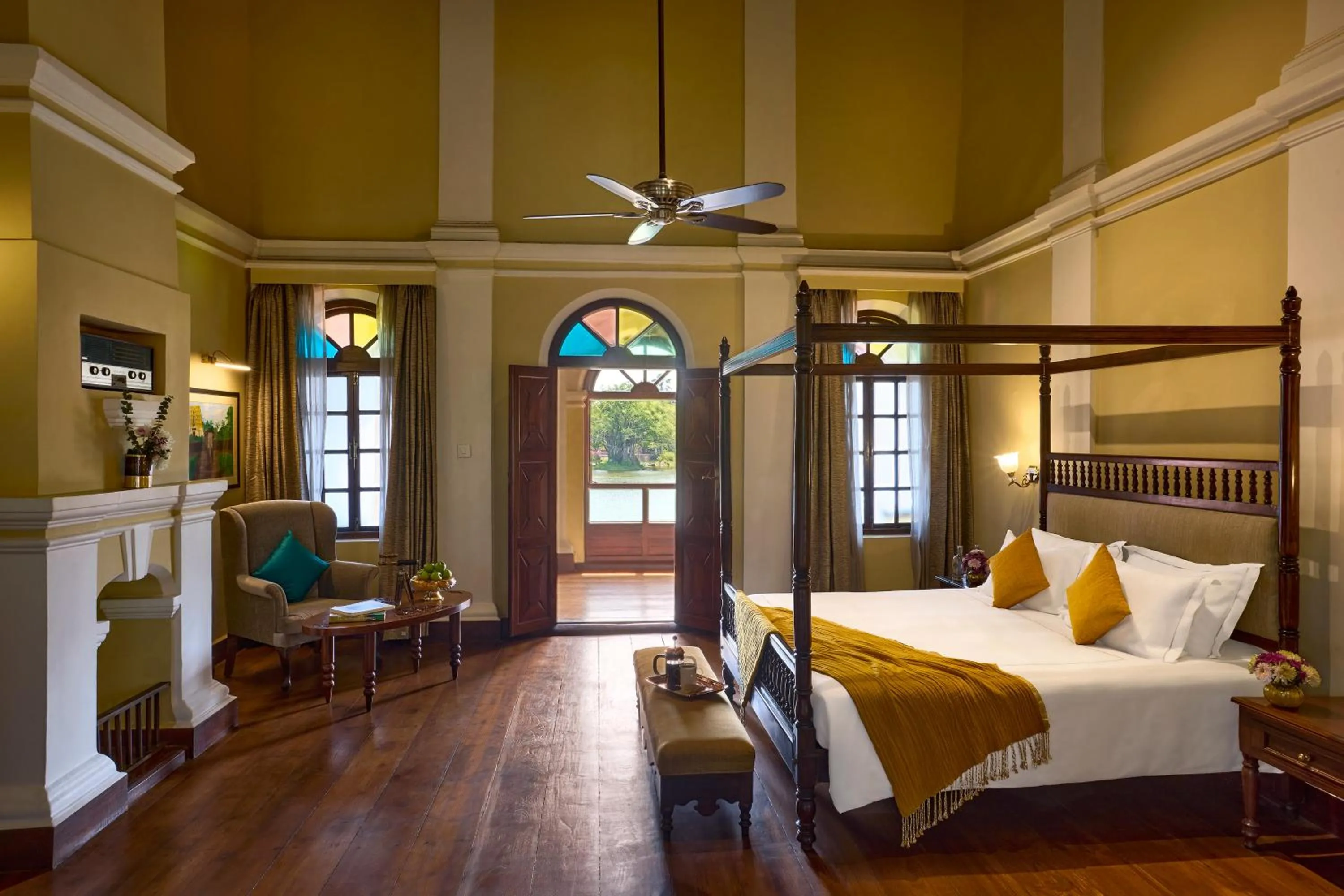 Bedroom, Bed in Taj Kumarakom Resort and Spa Kerala