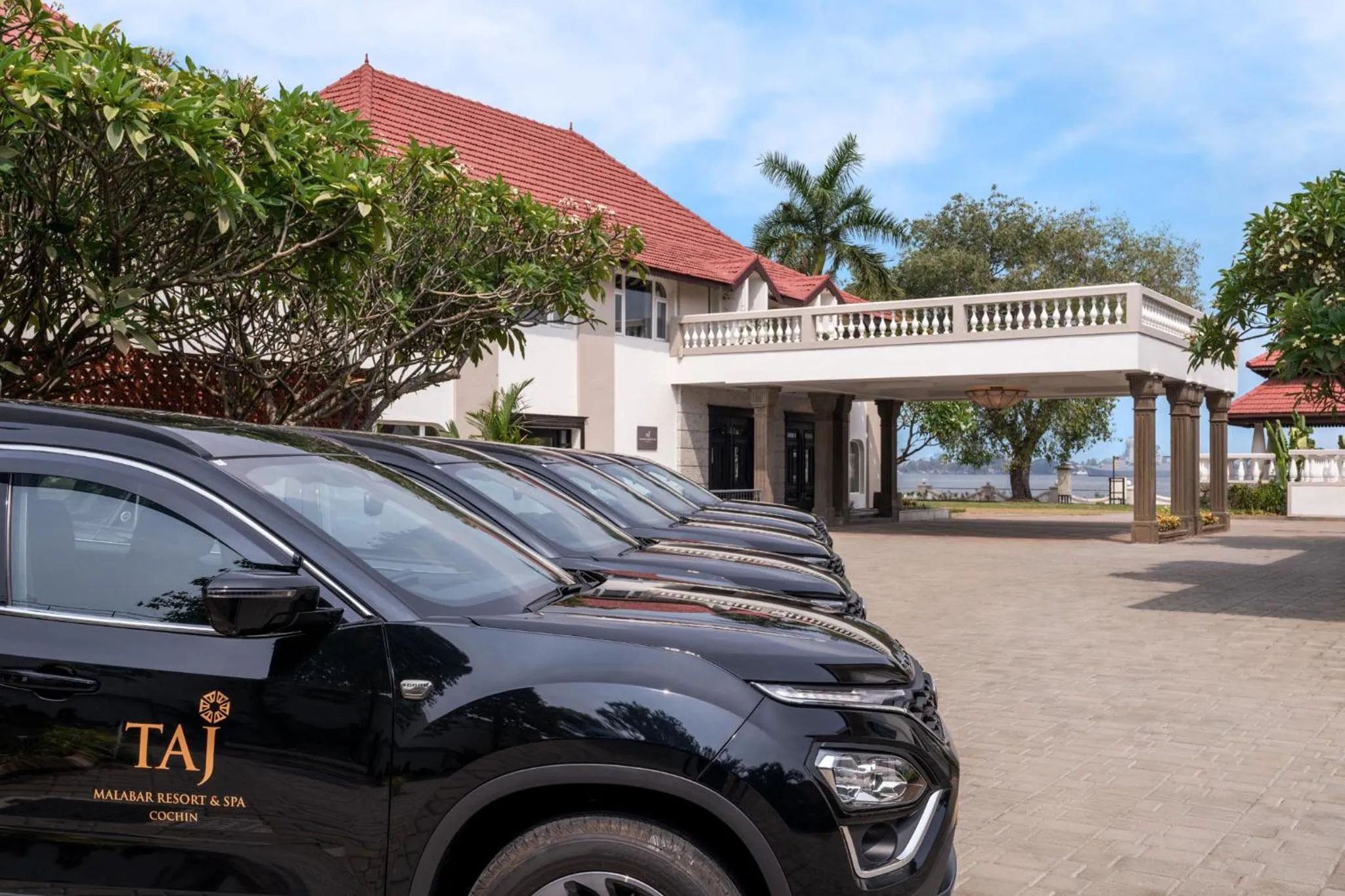 Patio in Taj Malabar Resort & Spa, Cochin.