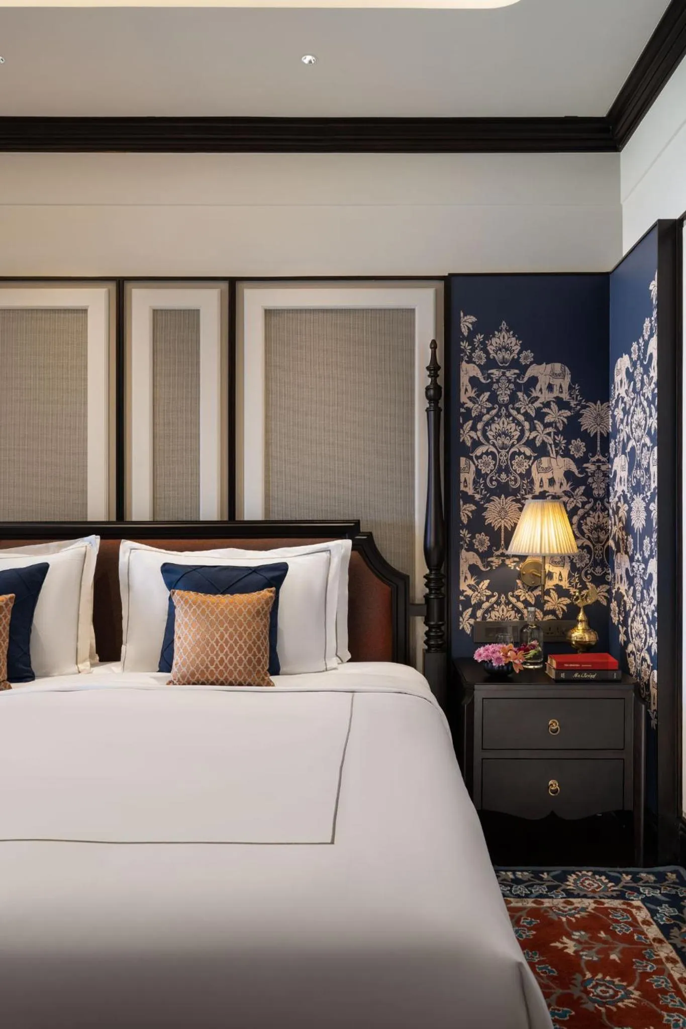 Bed in Taj Malabar Resort & Spa, Cochin.