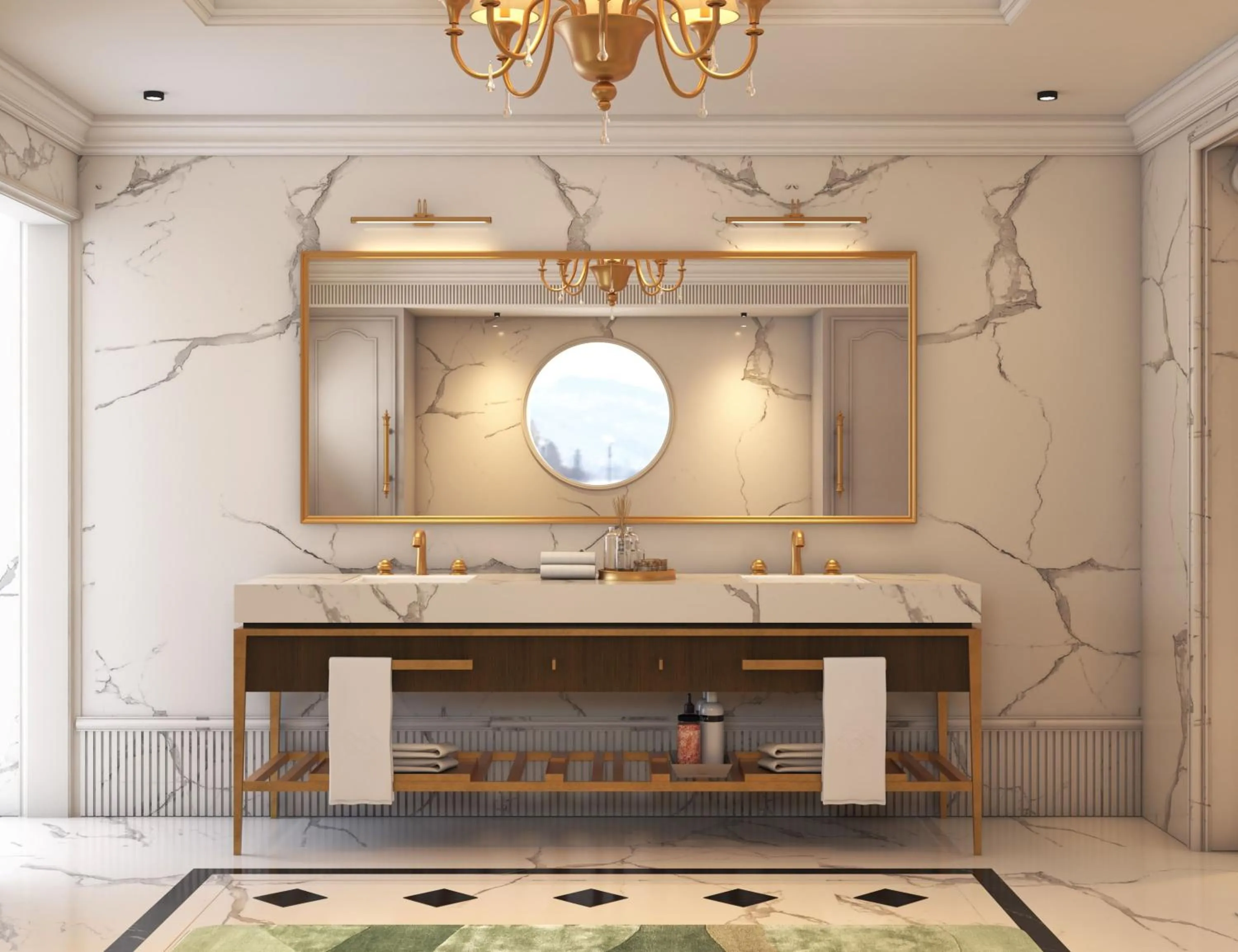 Bathroom in The Maharaja's Lodge, Ranthambore