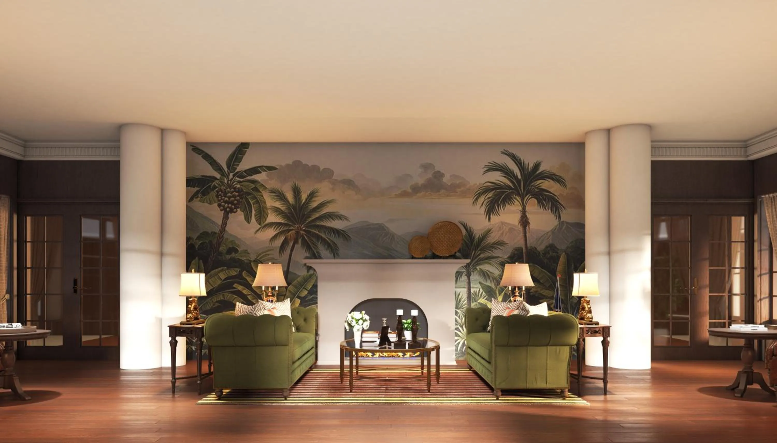 Lounge or bar in The Maharaja's Lodge, Ranthambore