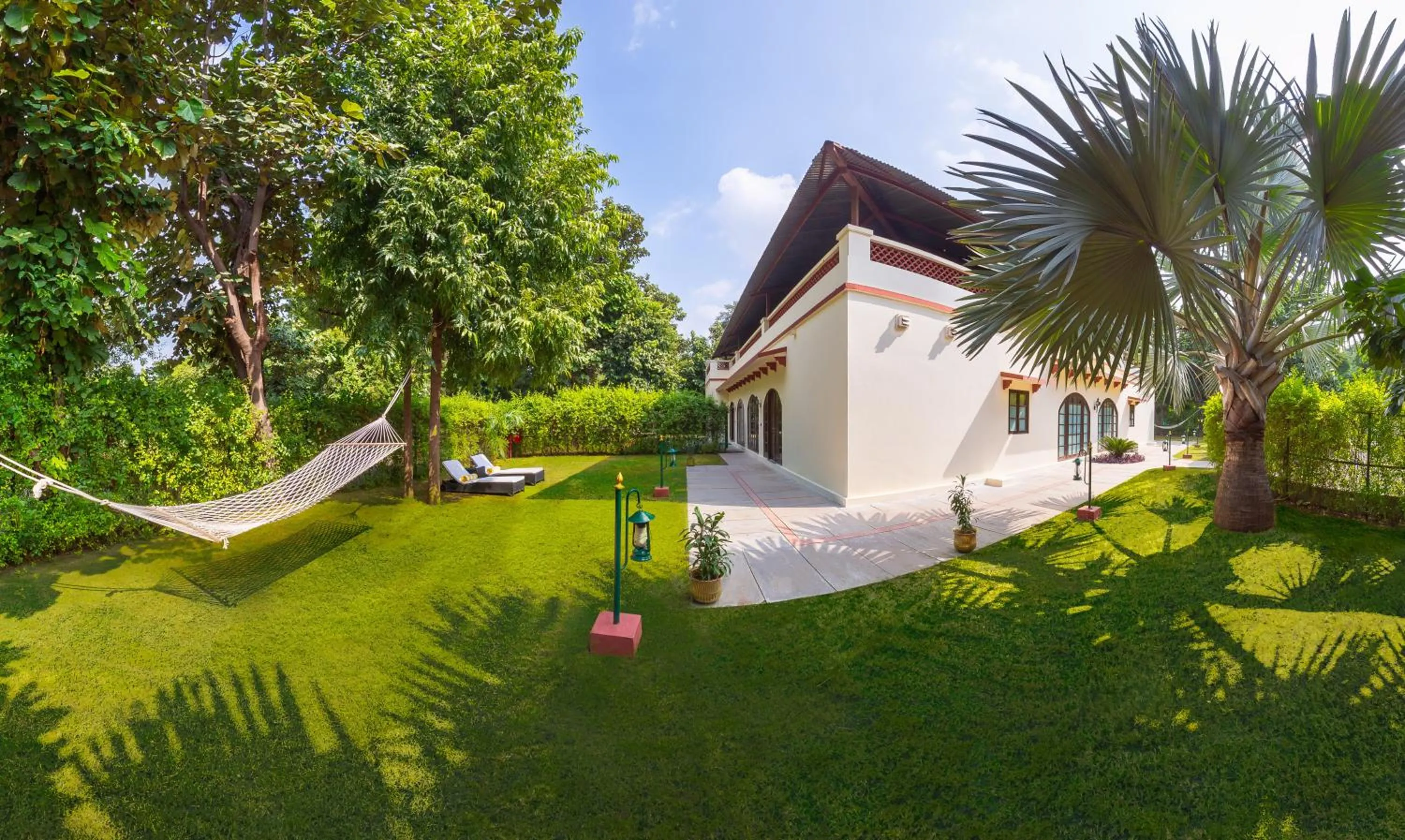 Garden in The Maharaja's Lodge, Ranthambore