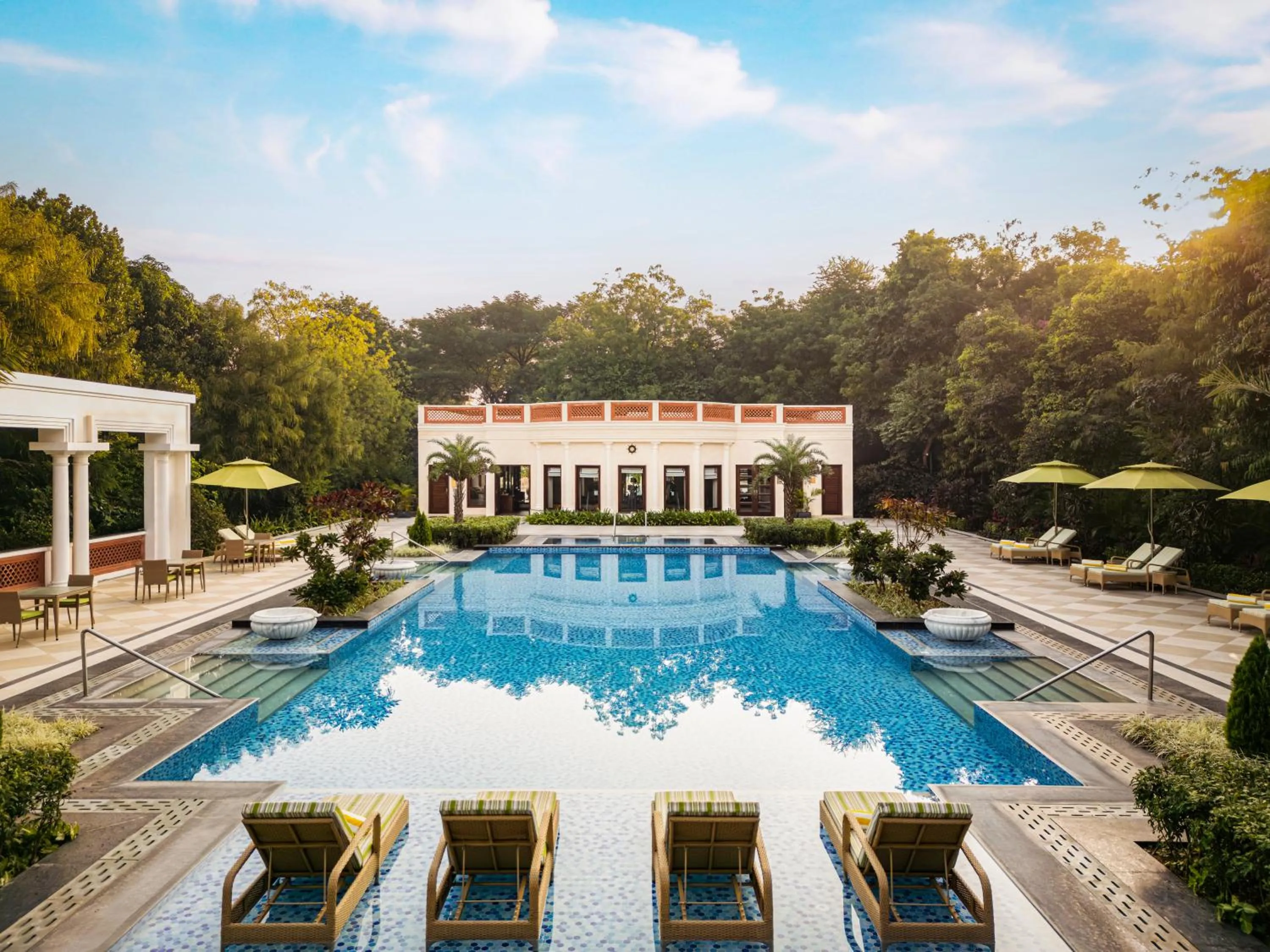 Swimming pool in The Maharaja's Lodge, Ranthambore