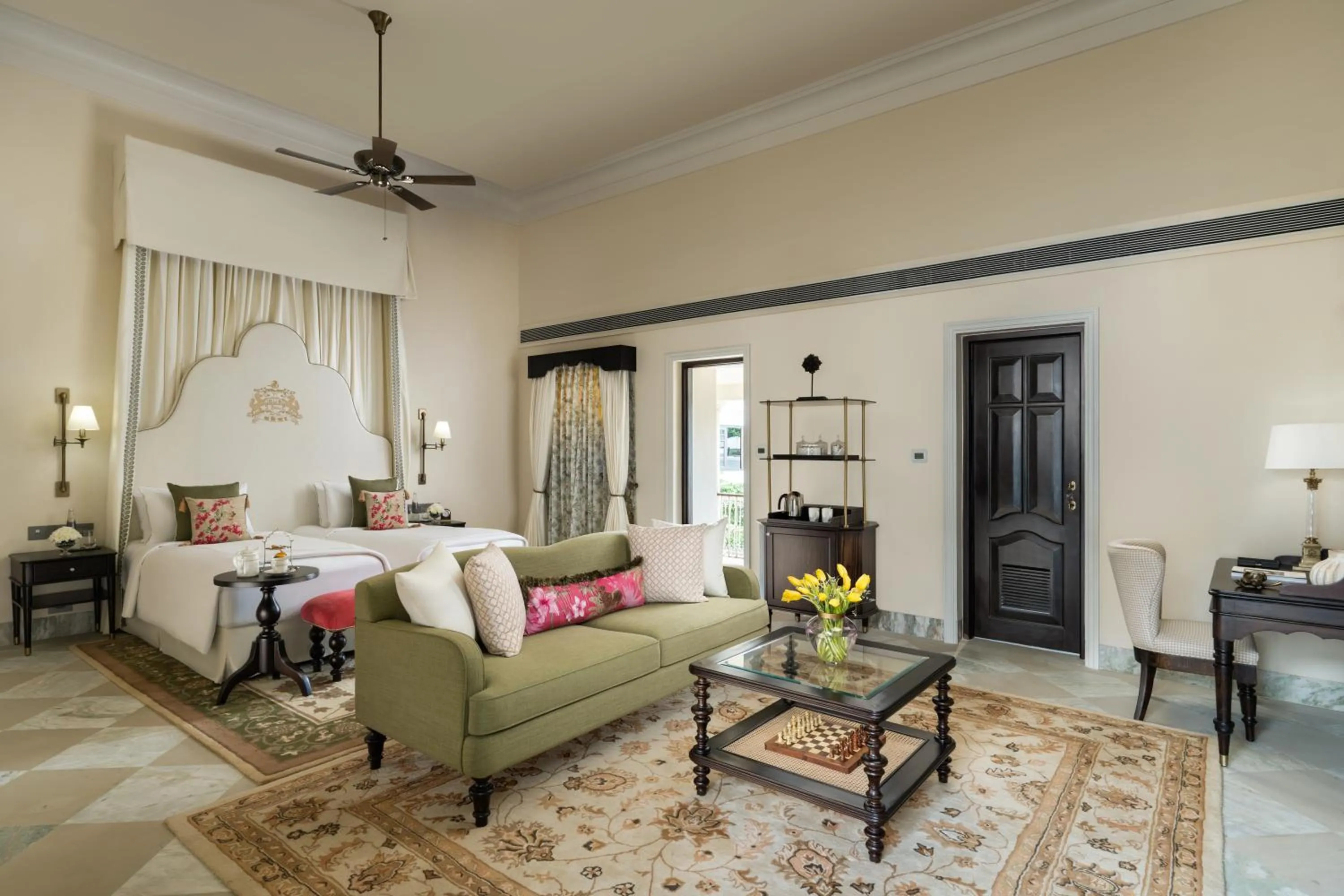 Photo of the whole room, Bed in Taj Usha Kiran Palace, Gwalior