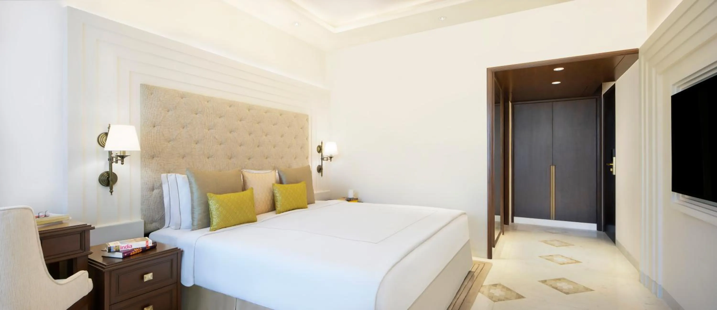 Bathroom, Bed in Taj Ganges Varanasi