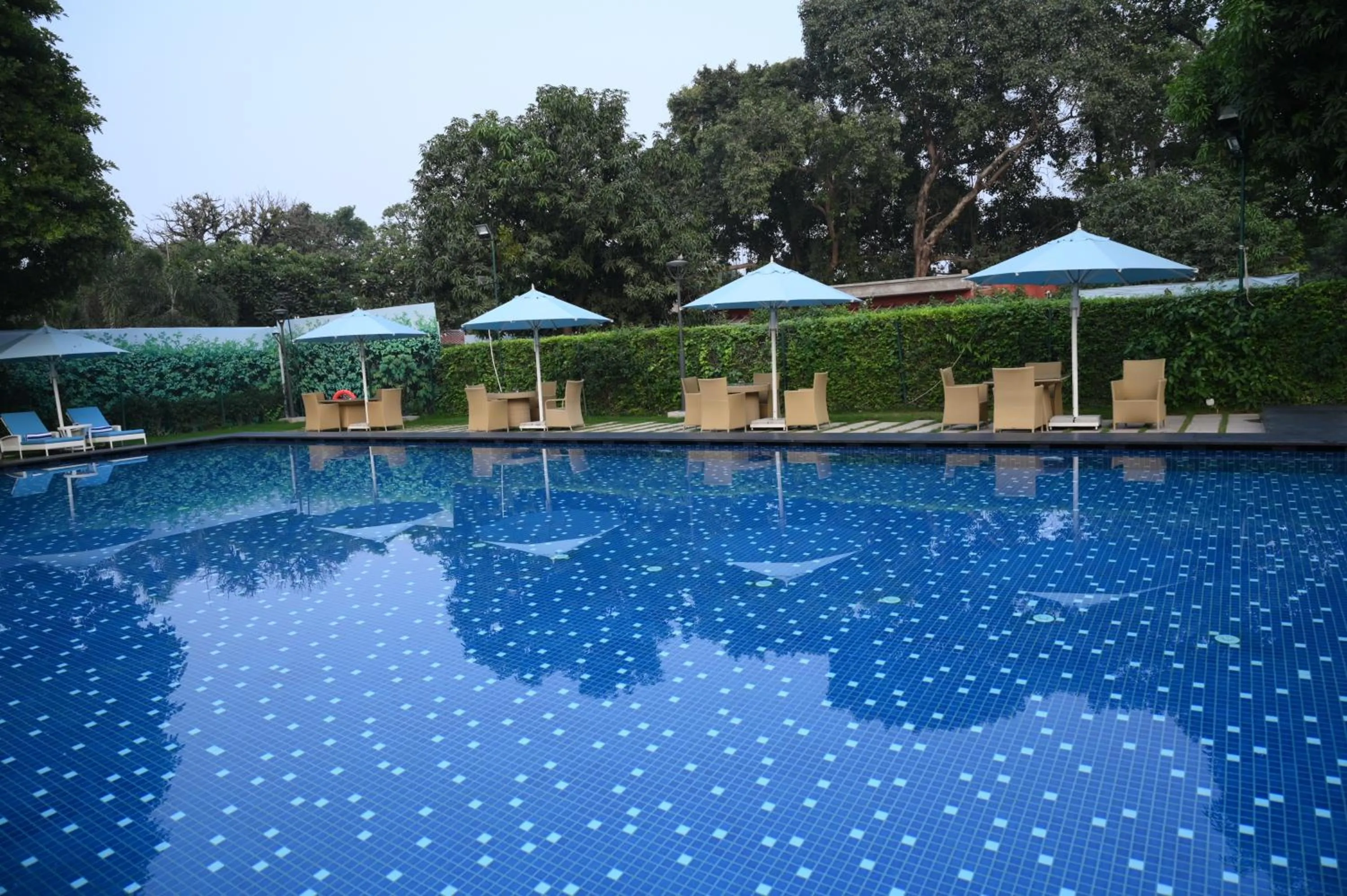 Swimming pool in Taj Ganges Varanasi