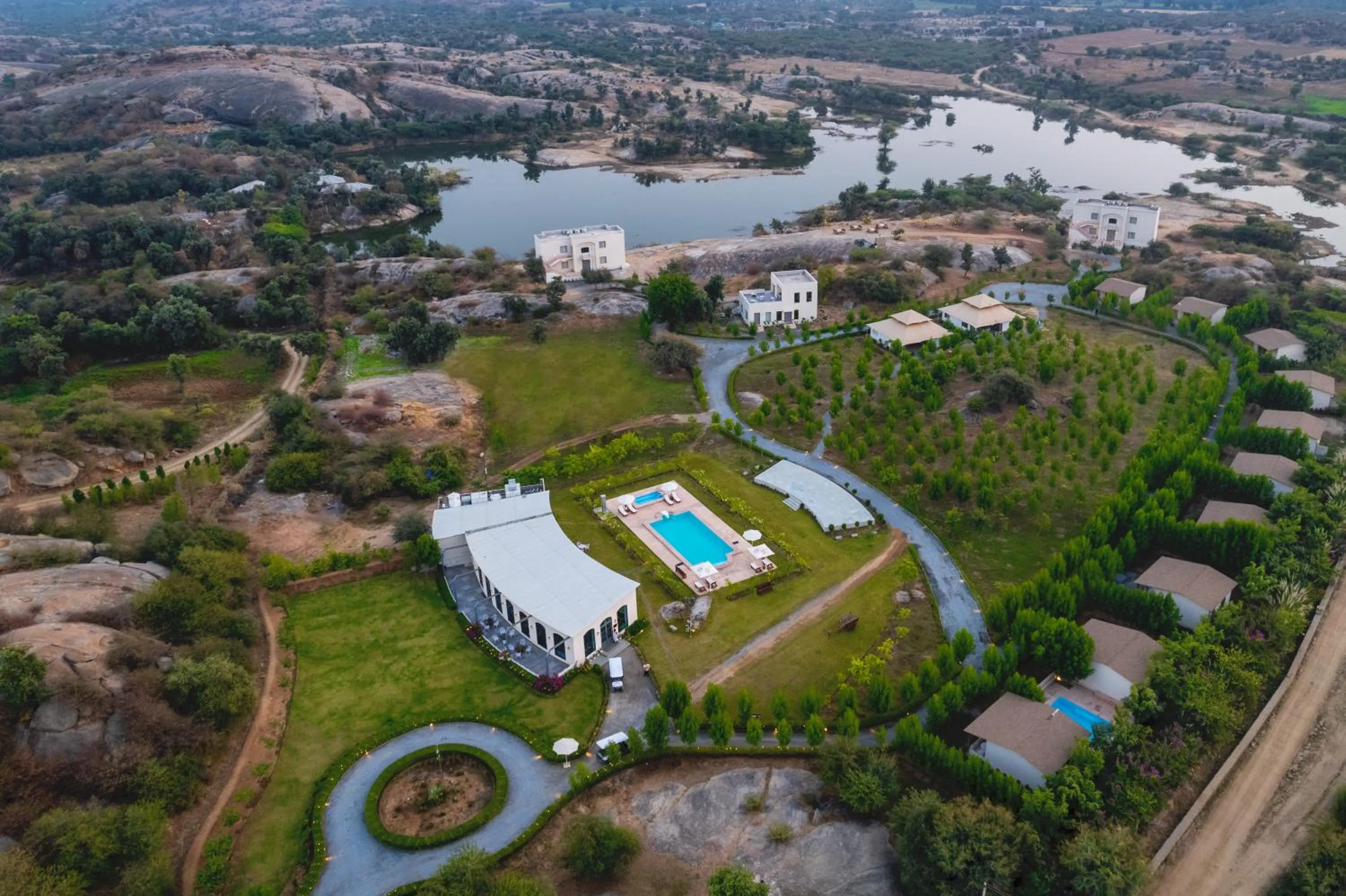 Bird's eye view in WelcomHeritage Cheetahgarh Resort & Spa
