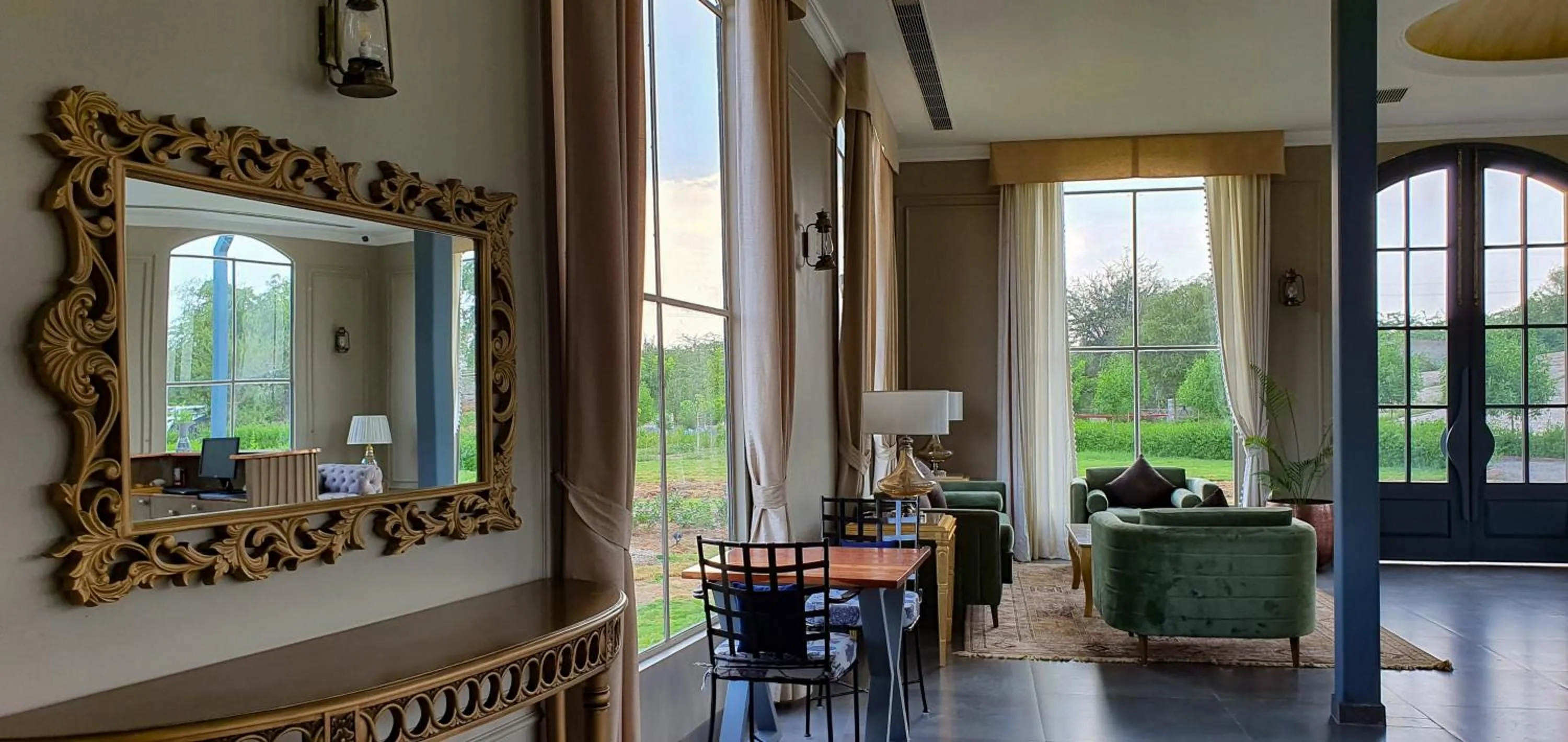 Lobby or reception in WelcomHeritage Cheetahgarh Resort & Spa