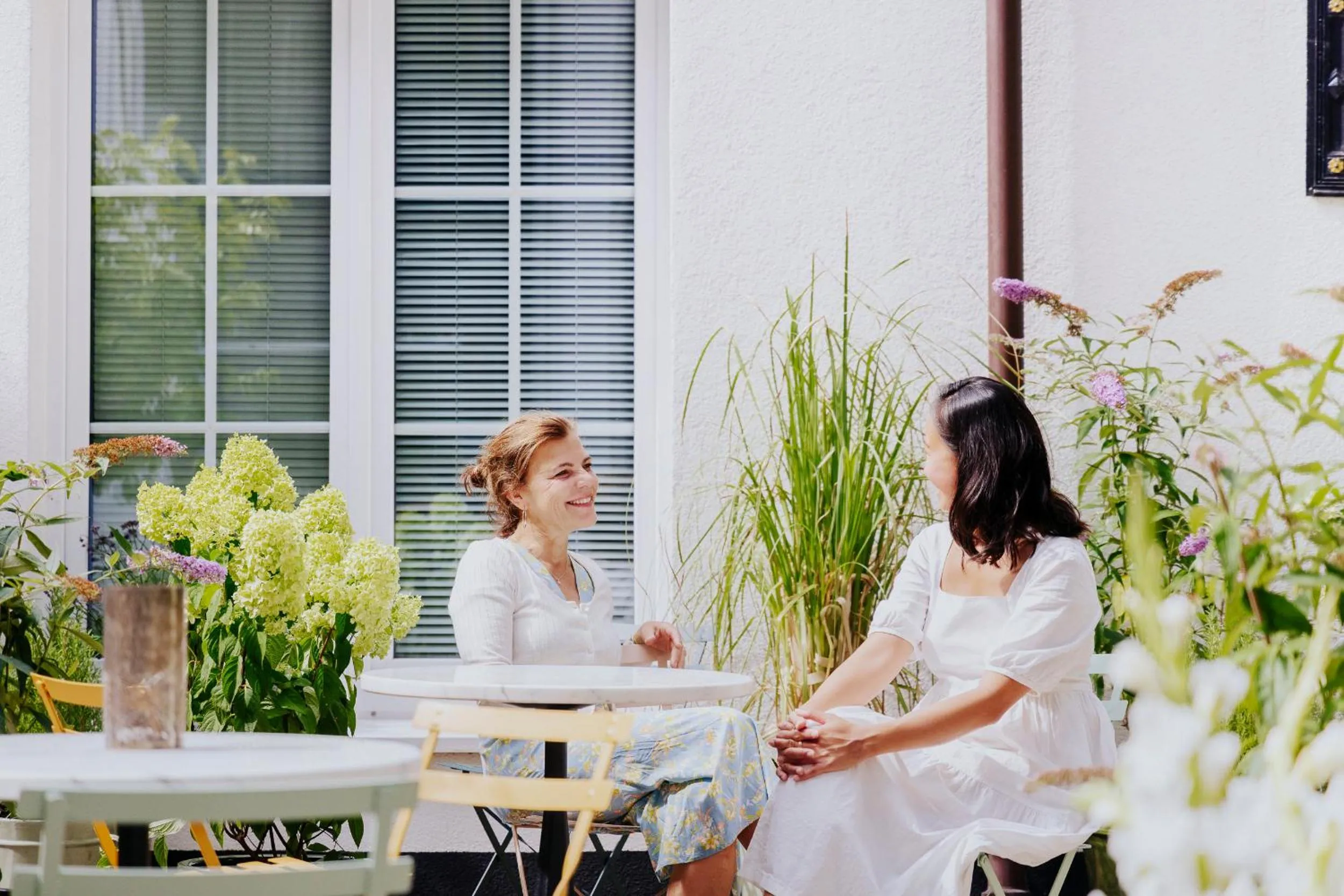Garden view in Apartments Les Jardins
