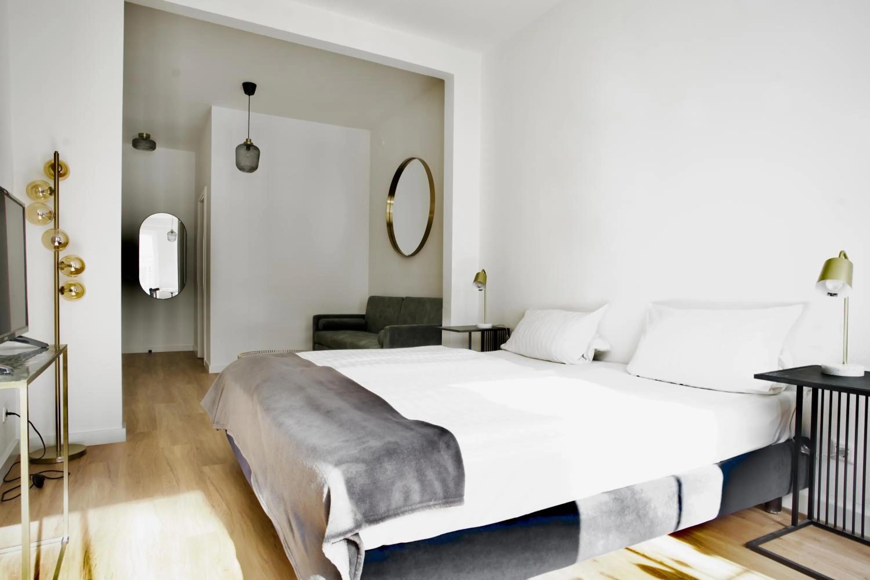 Bed in Apartments Les Jardins