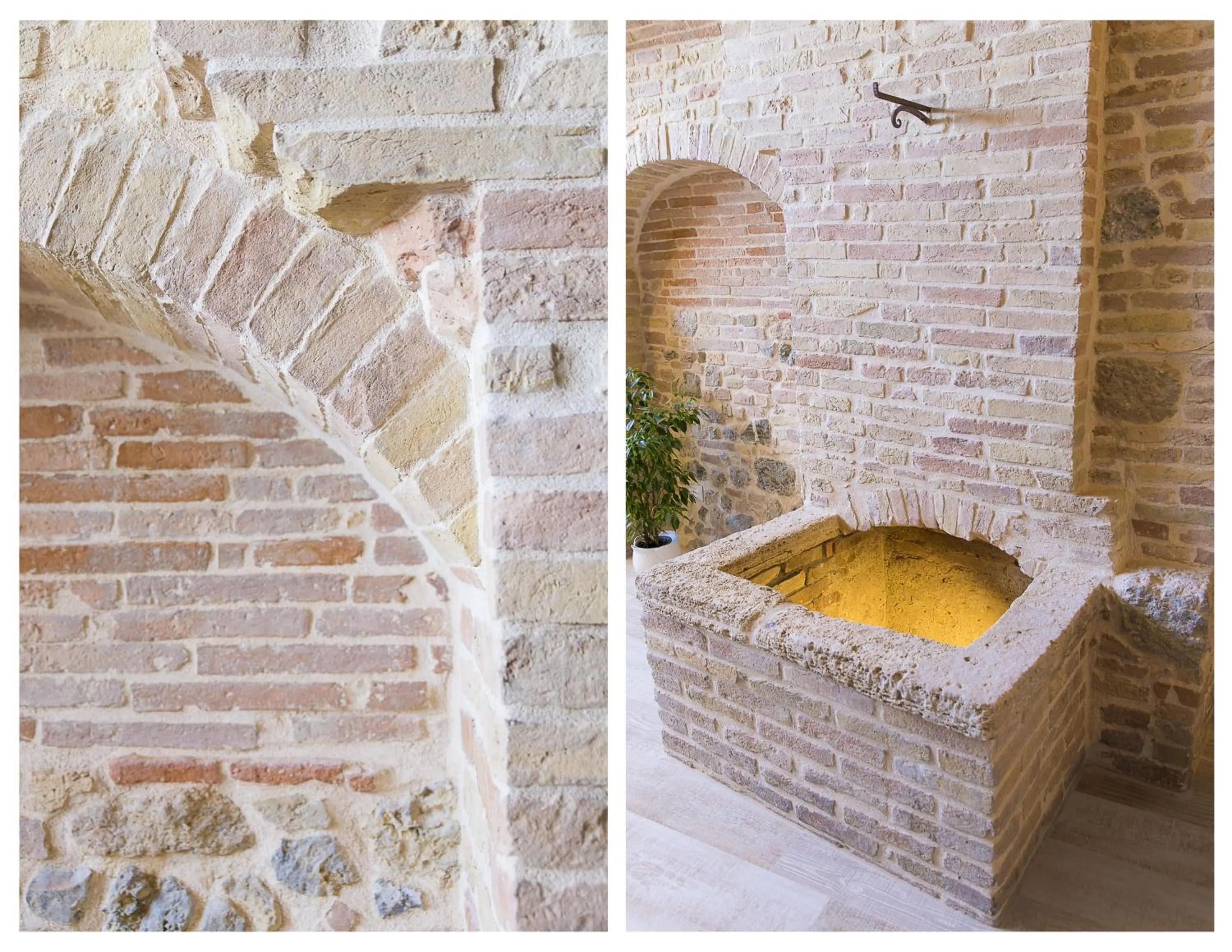 Decorative detail in San Gimignano Town Garden