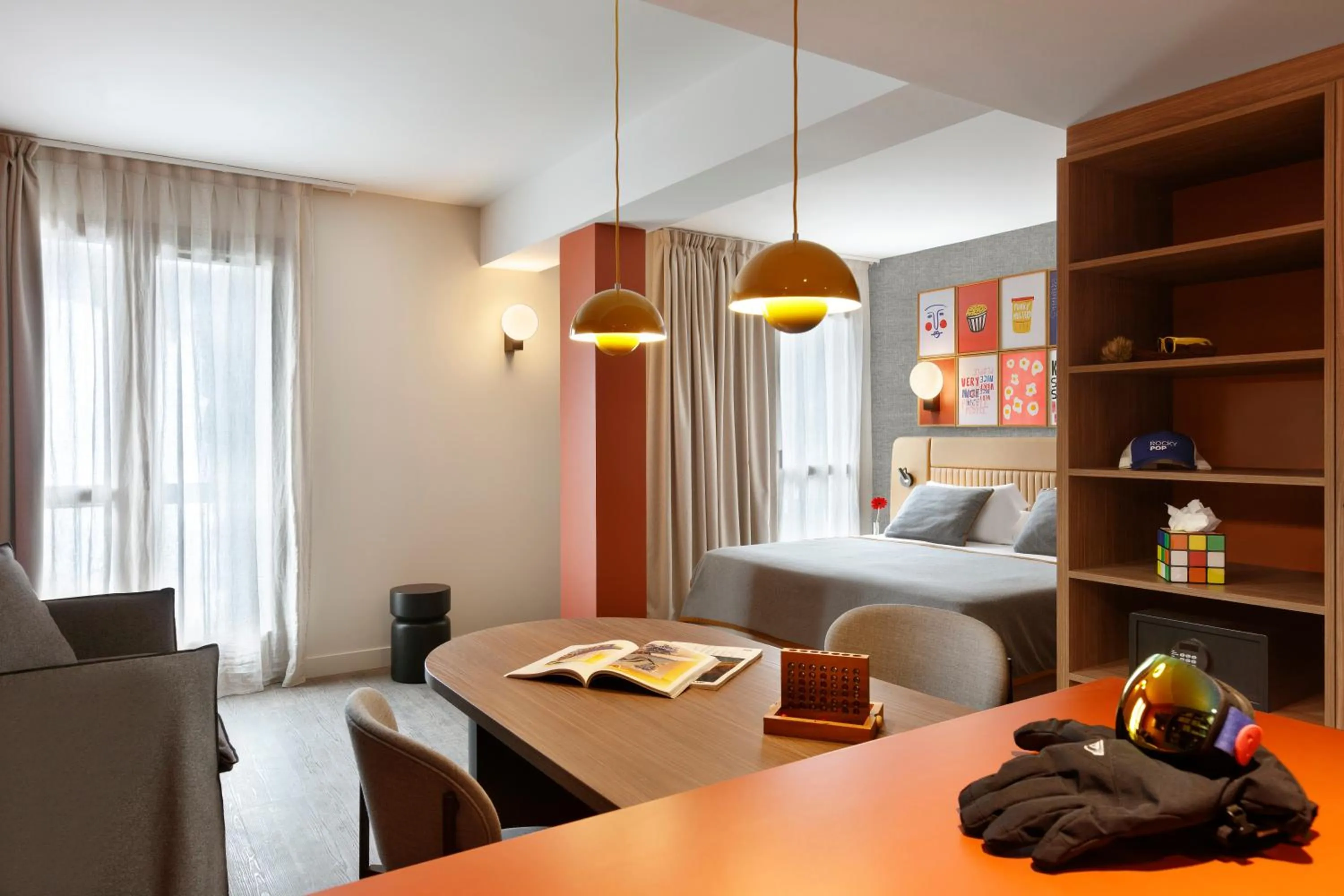 Photo of the whole room, Bed in RockyPop Flaine Hotel & Spa