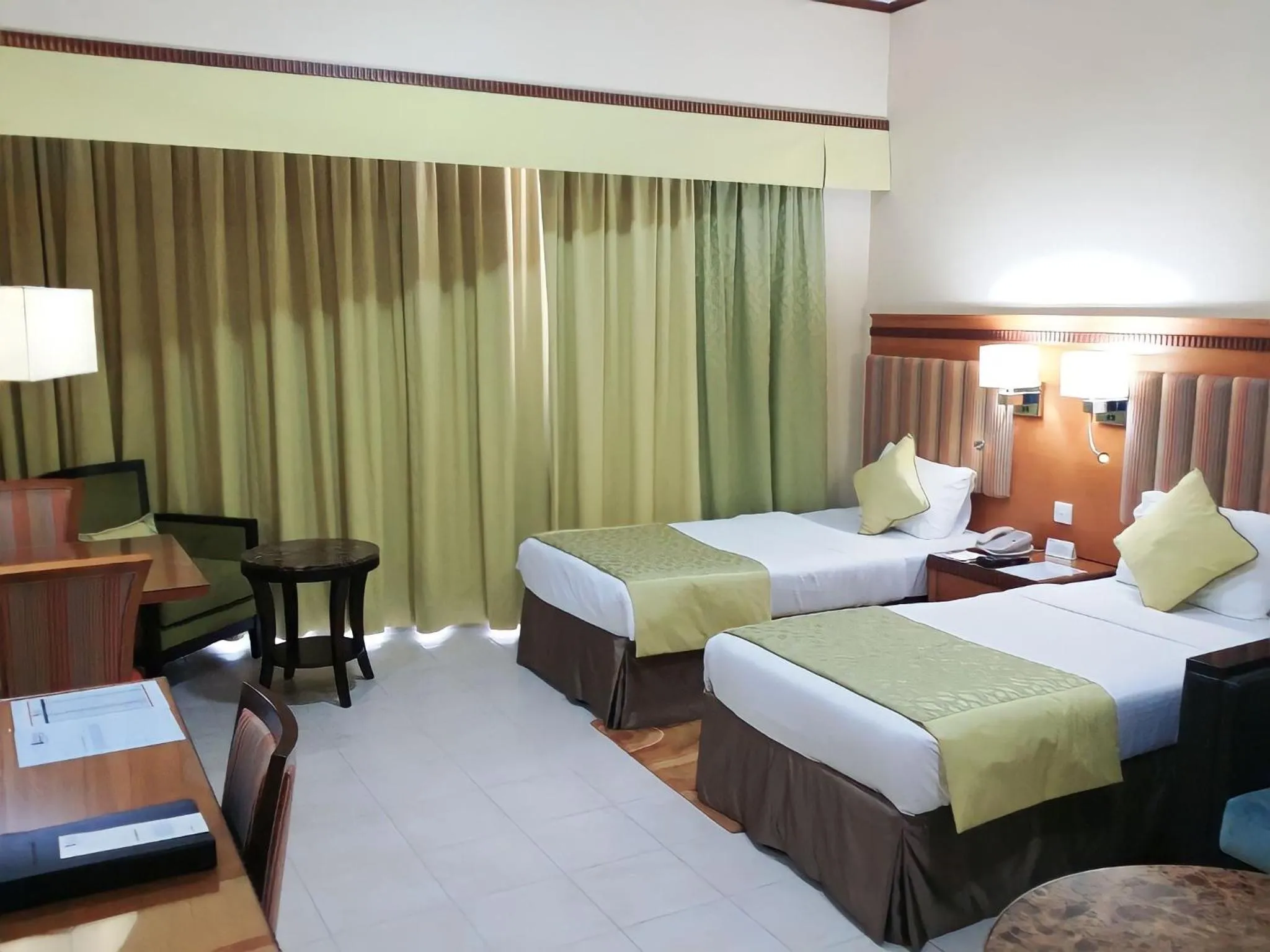 Bed in Chelsea Gardens Hotel Apartment