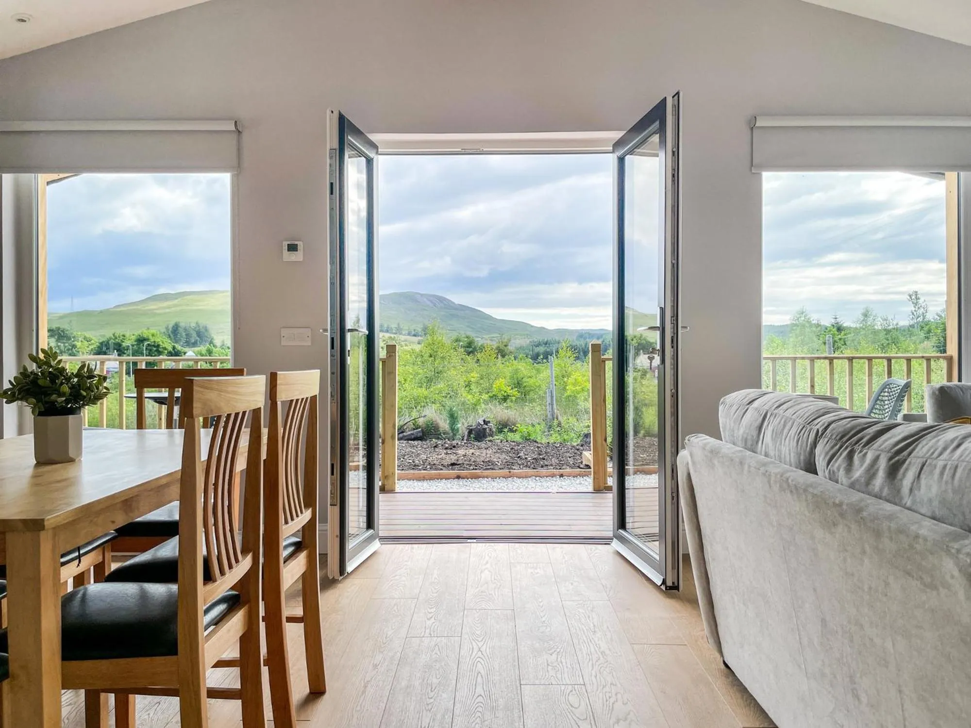 Mountain view in Broadford Lodges Skye