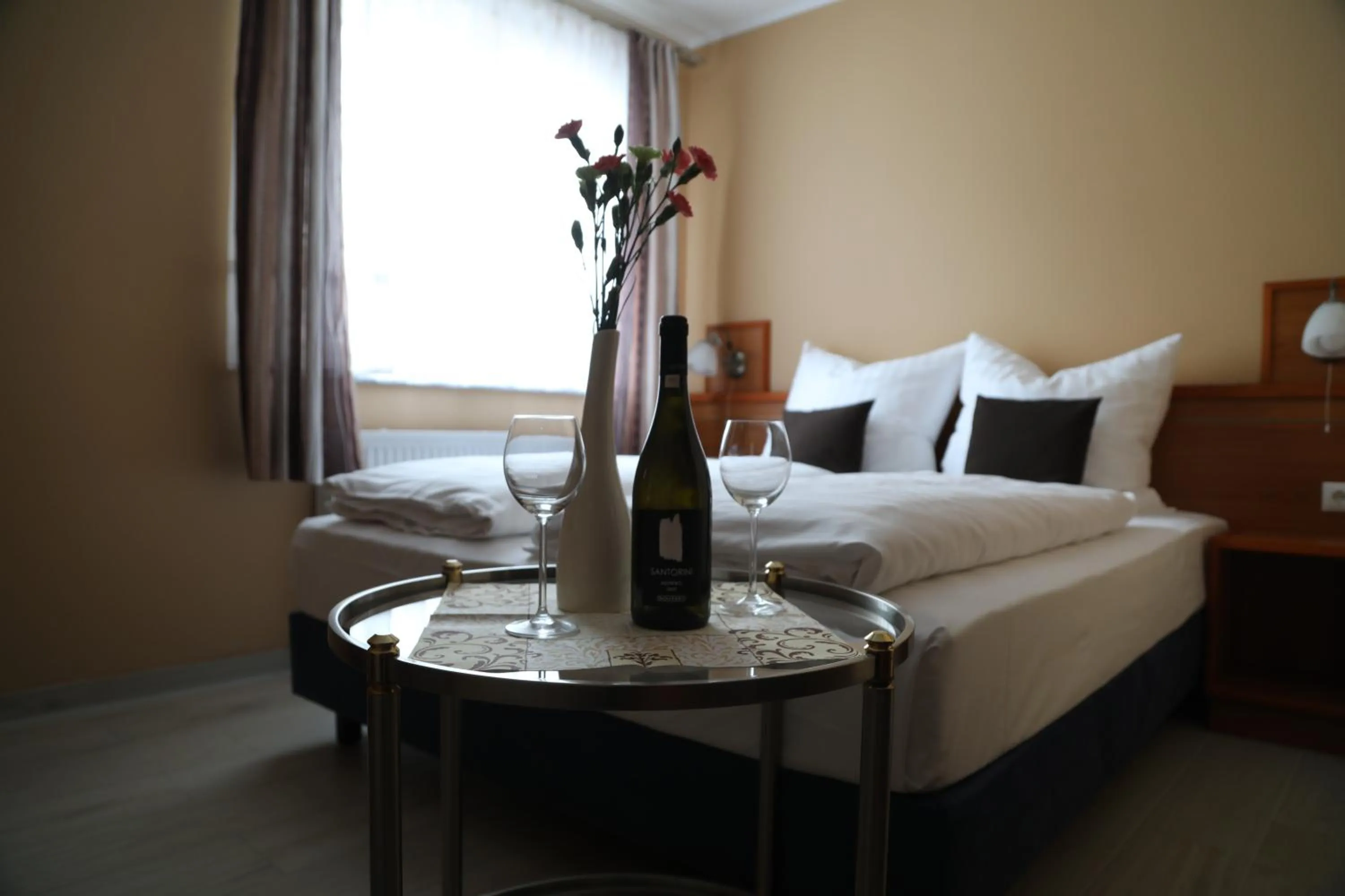 Bed in Hotel Mykonos