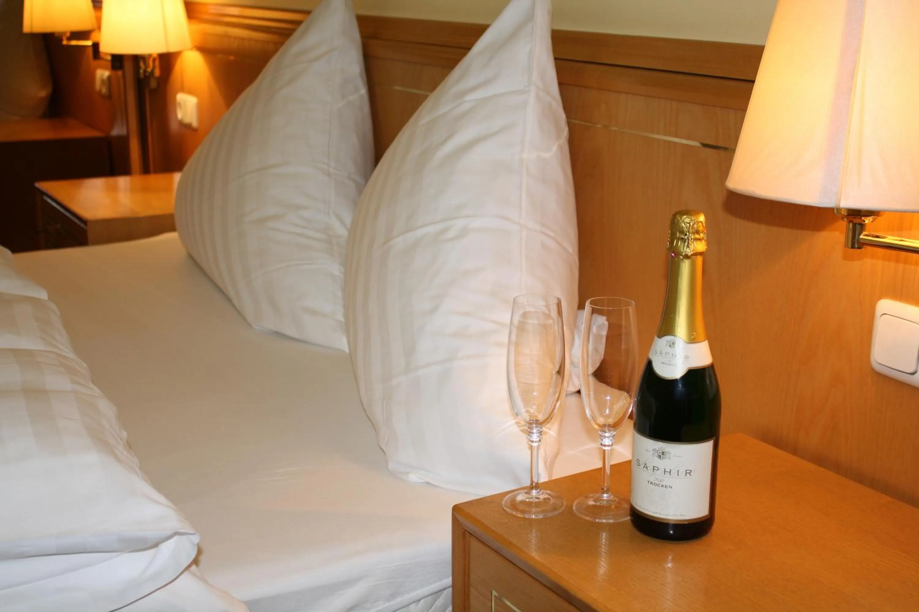 Bed in Hotel Mykonos