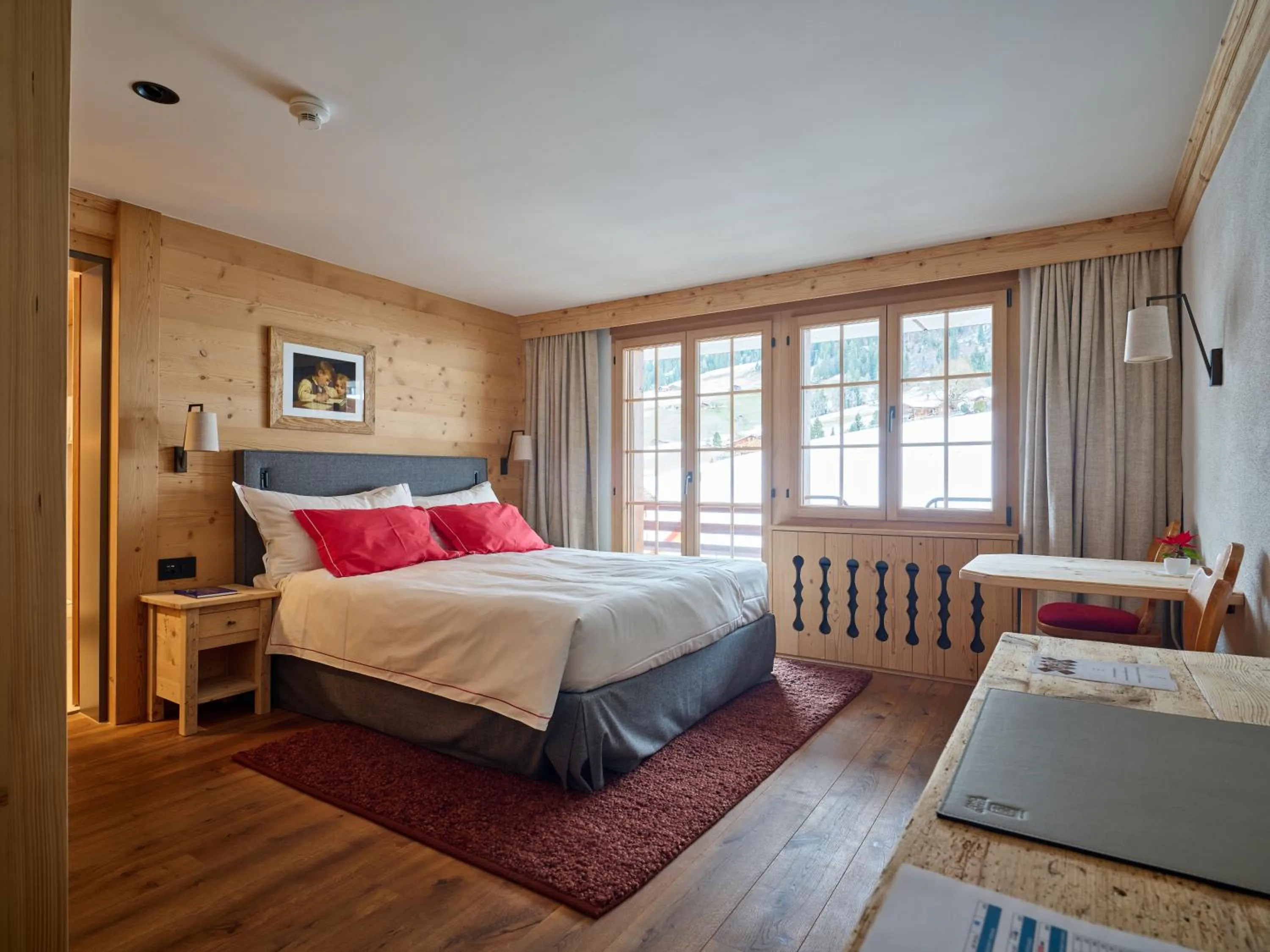 Comfort Single Room with Balcony in Hotel Le Grand Chalet Gstaad