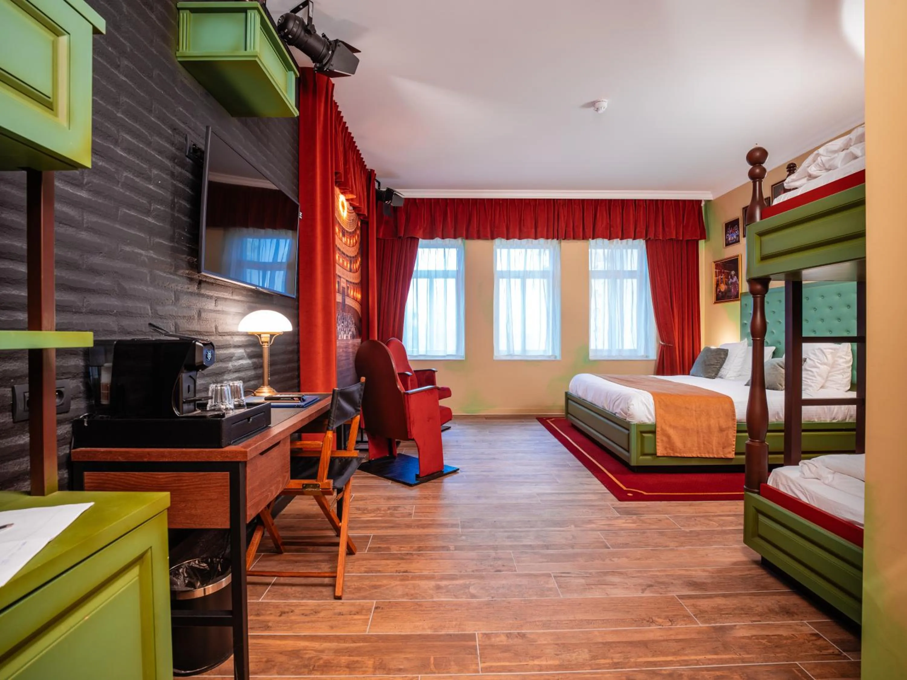 Bed in Theater Hotel