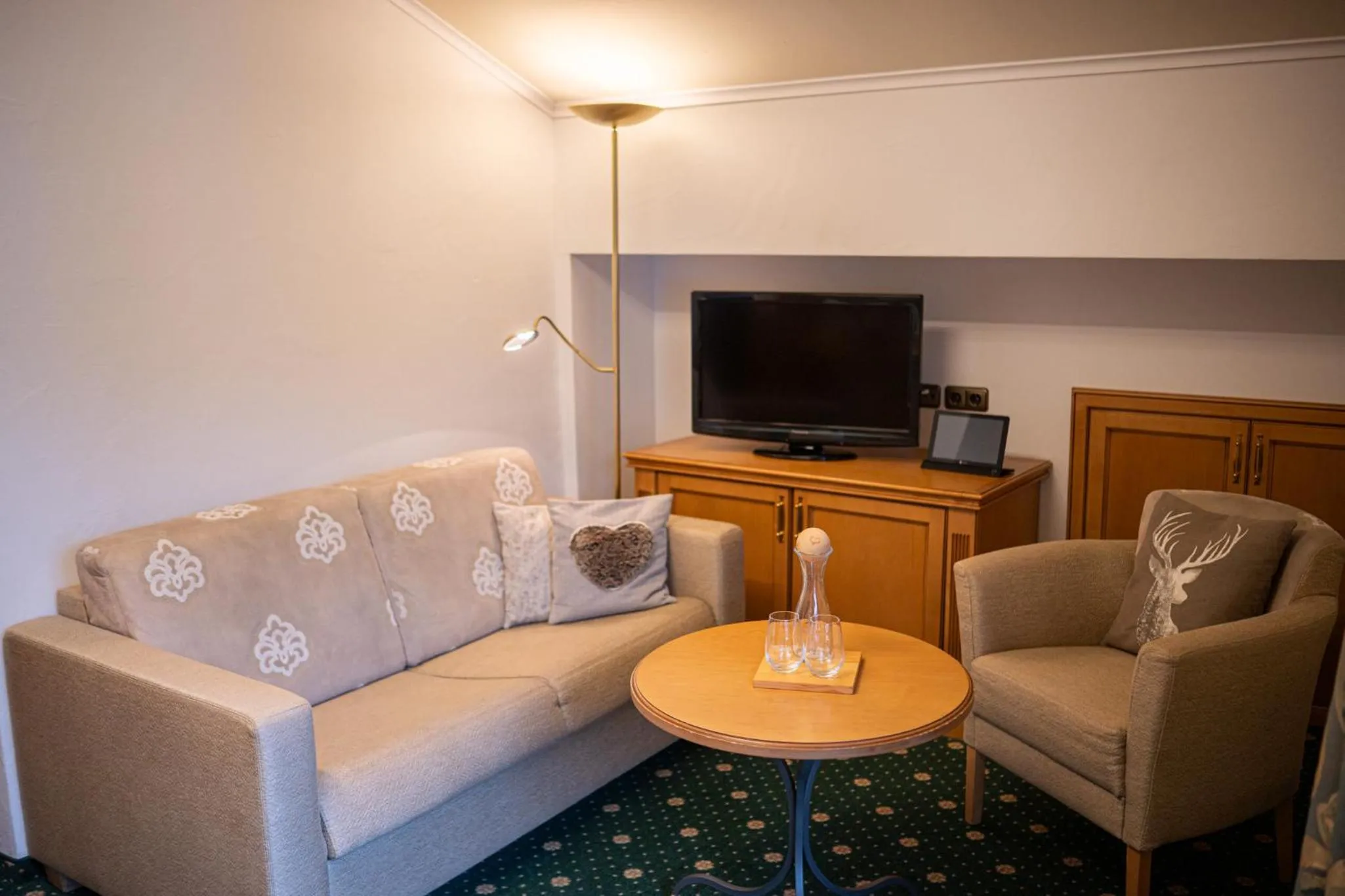 Seating area in Wohlfühlhotel Berwanger Hof