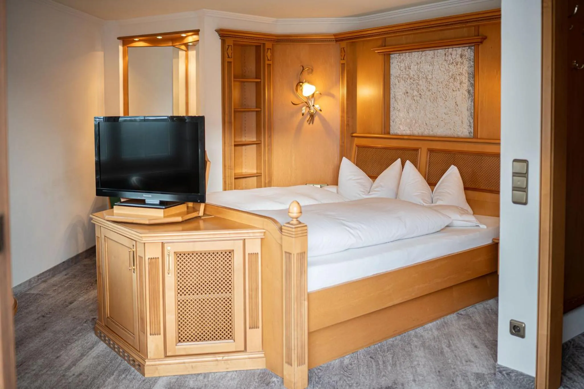 Bed in Wohlfühlhotel Berwanger Hof