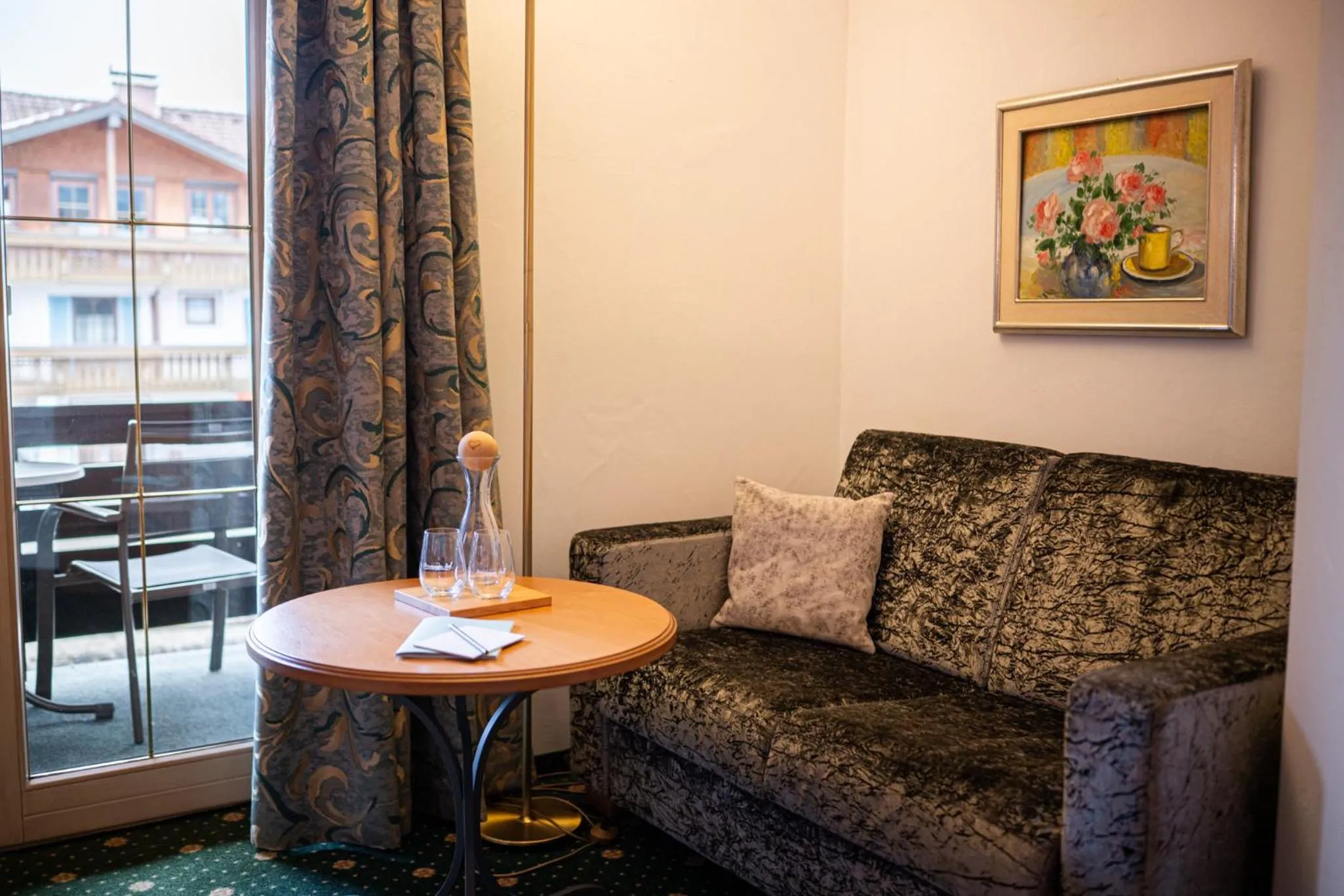 Seating area in Wohlfühlhotel Berwanger Hof