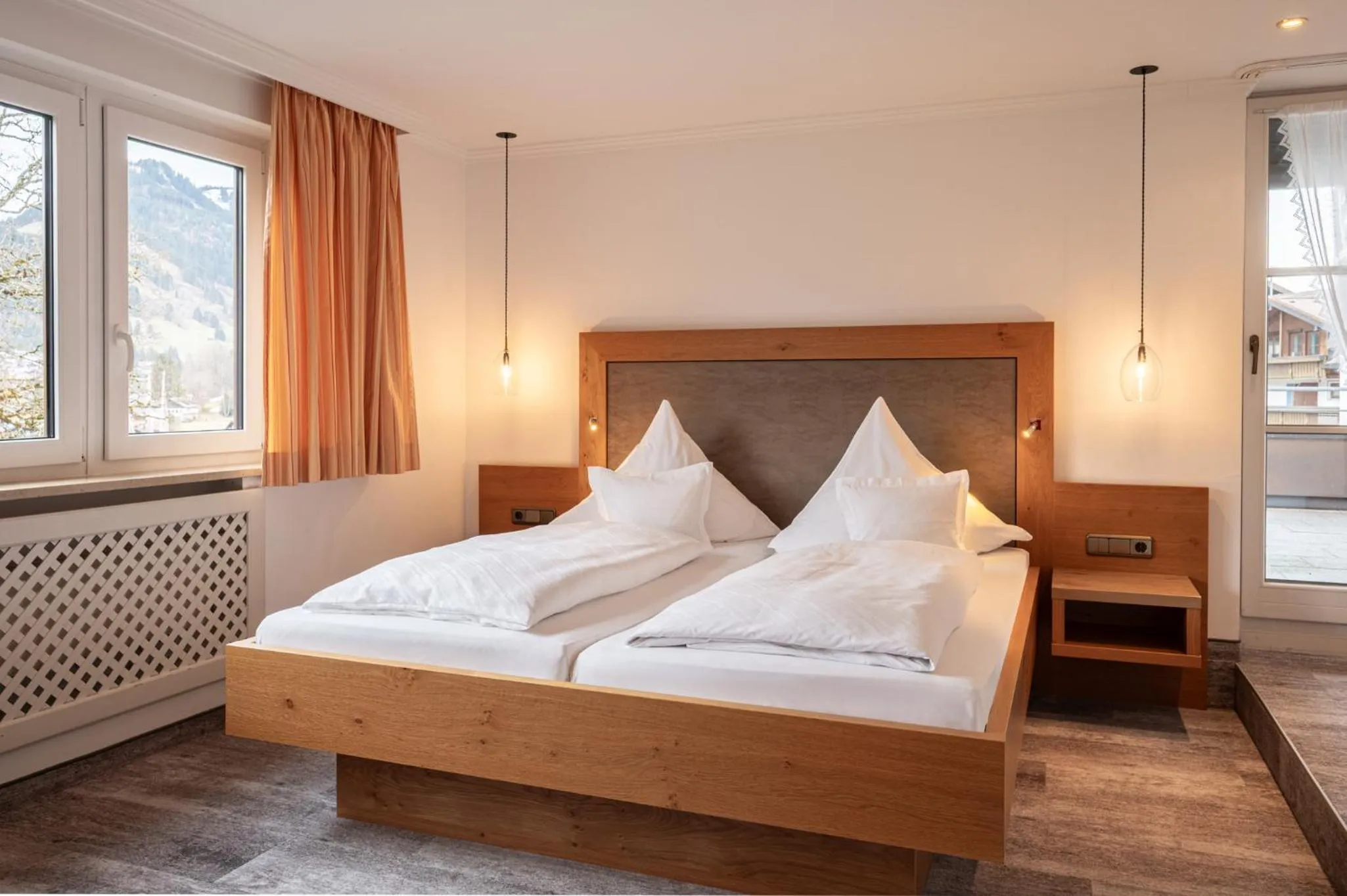 Bed in Wohlfühlhotel Berwanger Hof