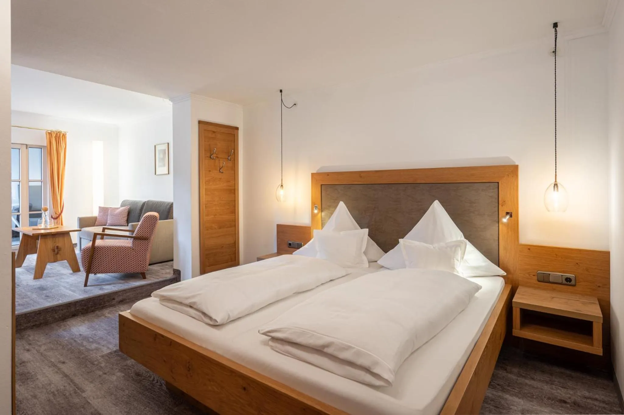 Bed in Wohlfühlhotel Berwanger Hof