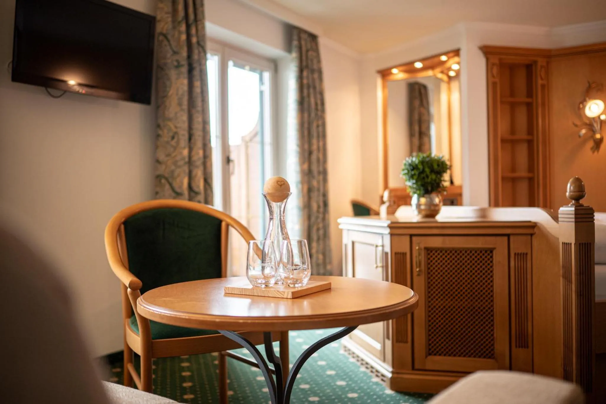 Seating area in Wohlfühlhotel Berwanger Hof