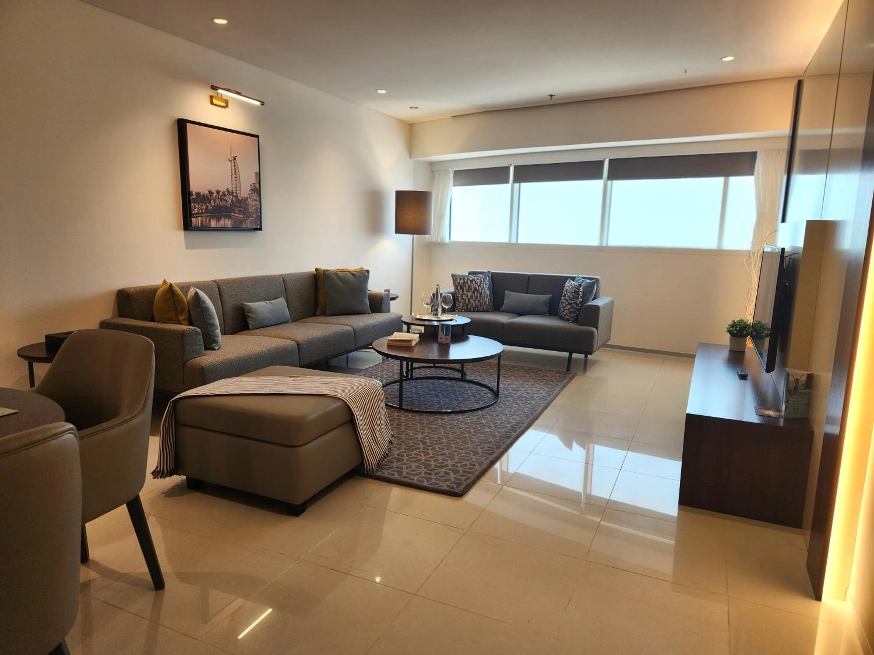 Living room in Ascott Park Place Dubai