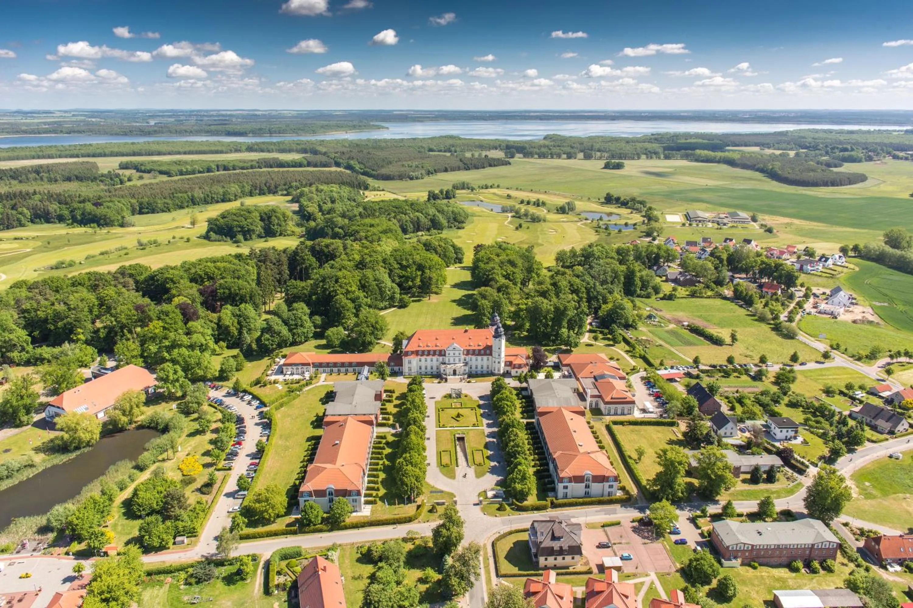 Bird's eye view in SCHLOSS Fleesensee