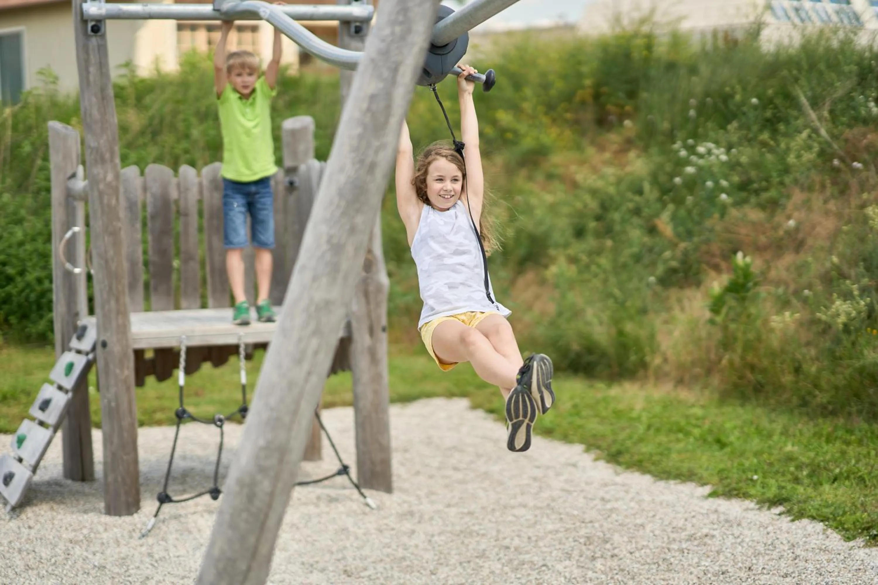 Children play ground in ad vineas Gästehaus Nikolaihof-Hotel Garni