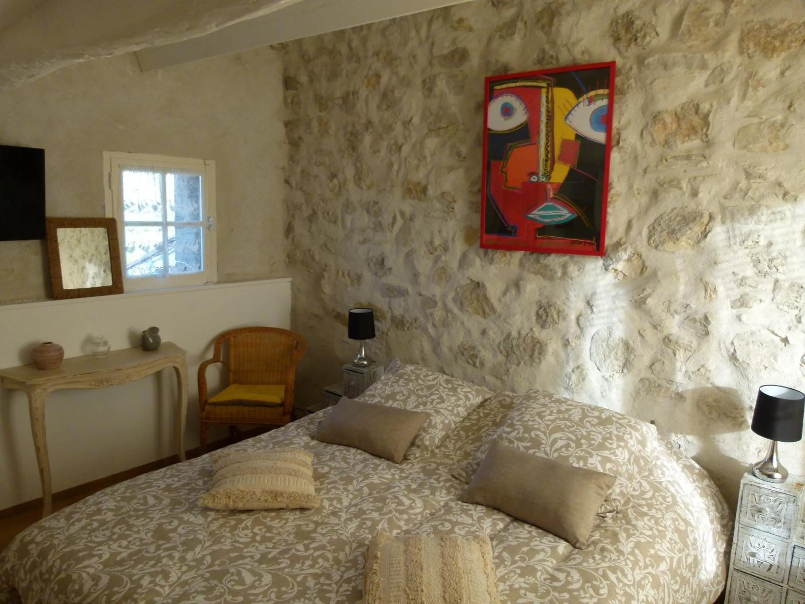 Bed in chambre campagnarde