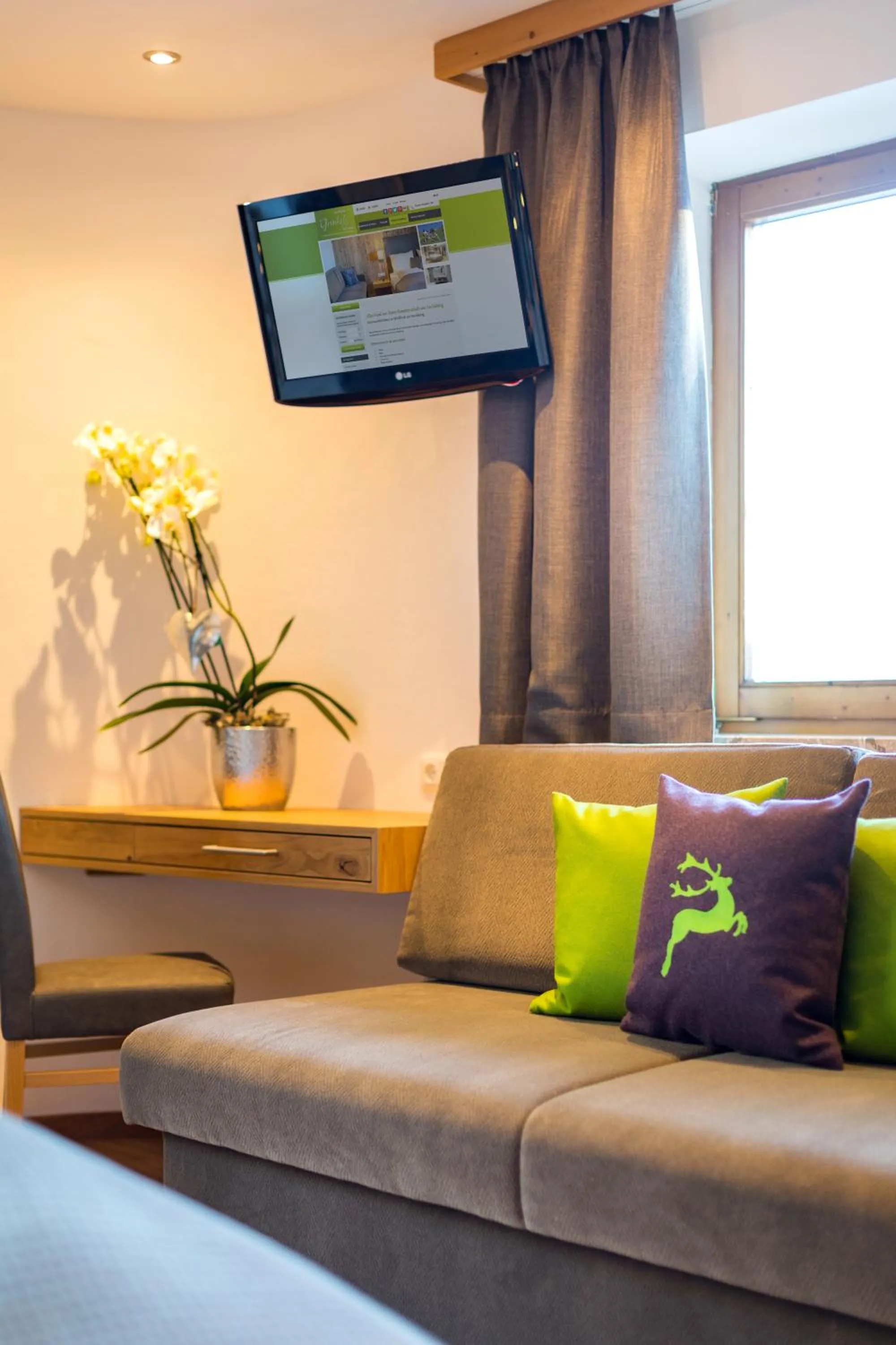 Seating area in Das Grünholz Aparthotel