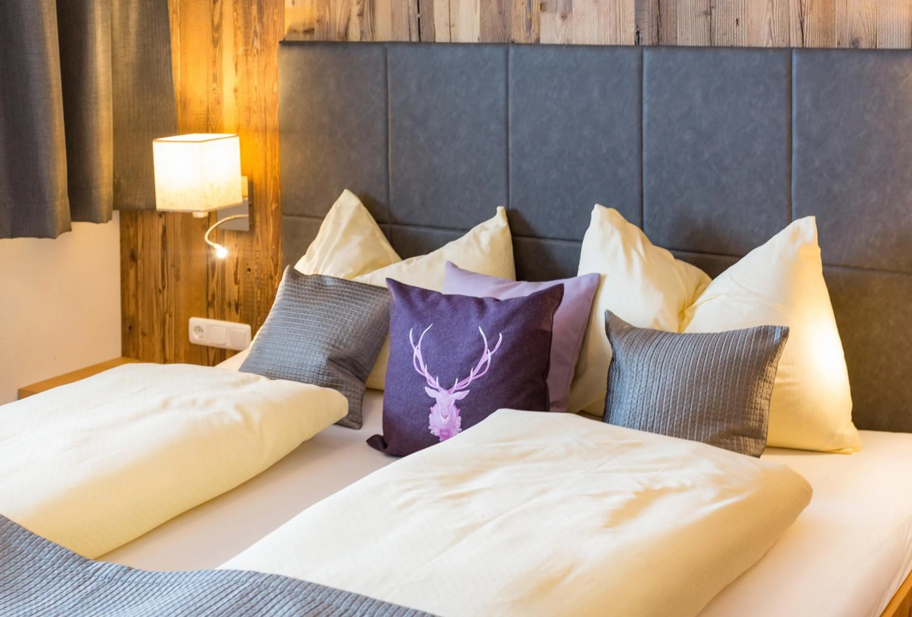 Bed in Das Grünholz Aparthotel