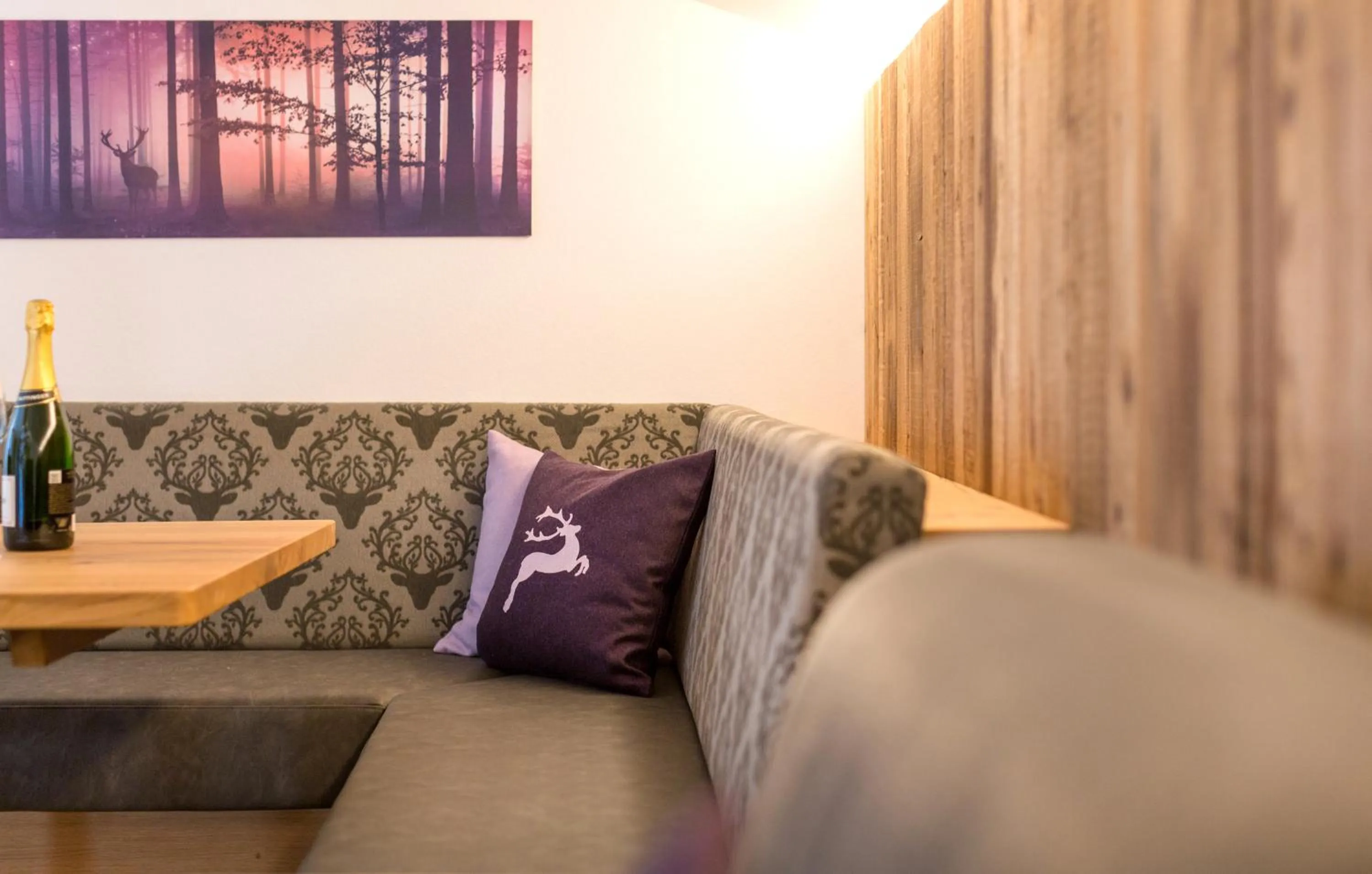 Seating area in Das Grünholz Aparthotel