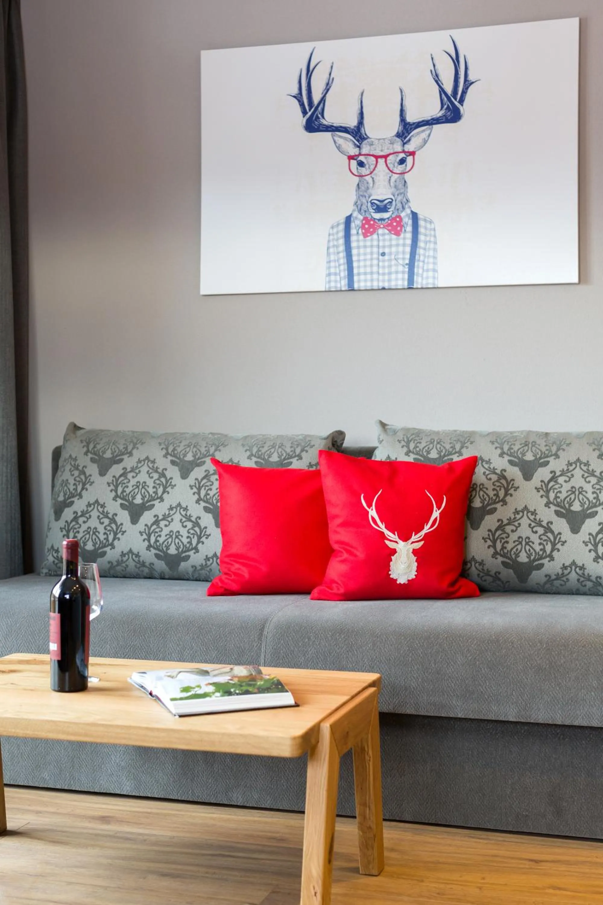 Seating area in Das Grünholz Aparthotel