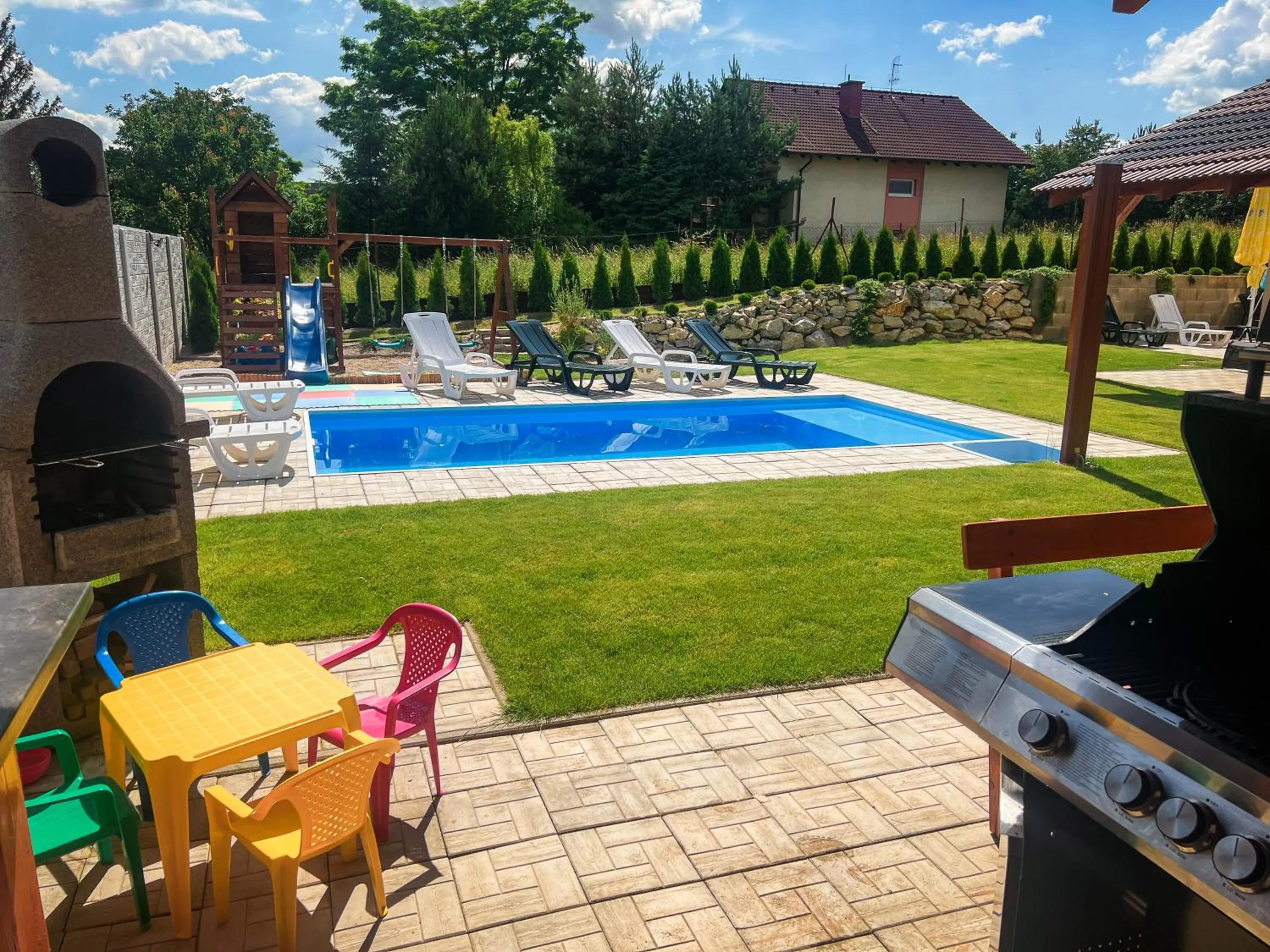 BBQ facilities in Rezidencia Podhájska