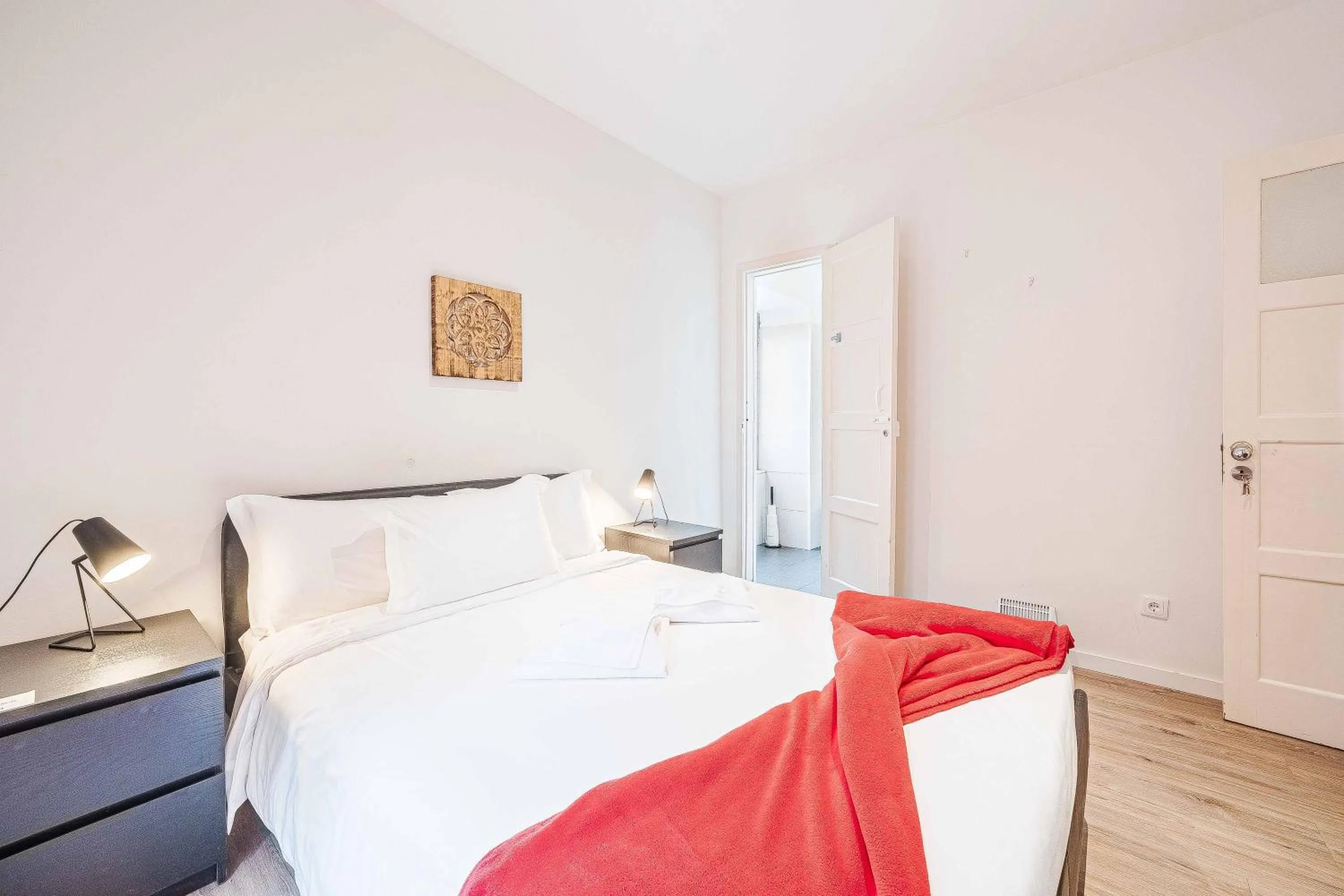 Bedroom, Bed in Casas da Biquinha