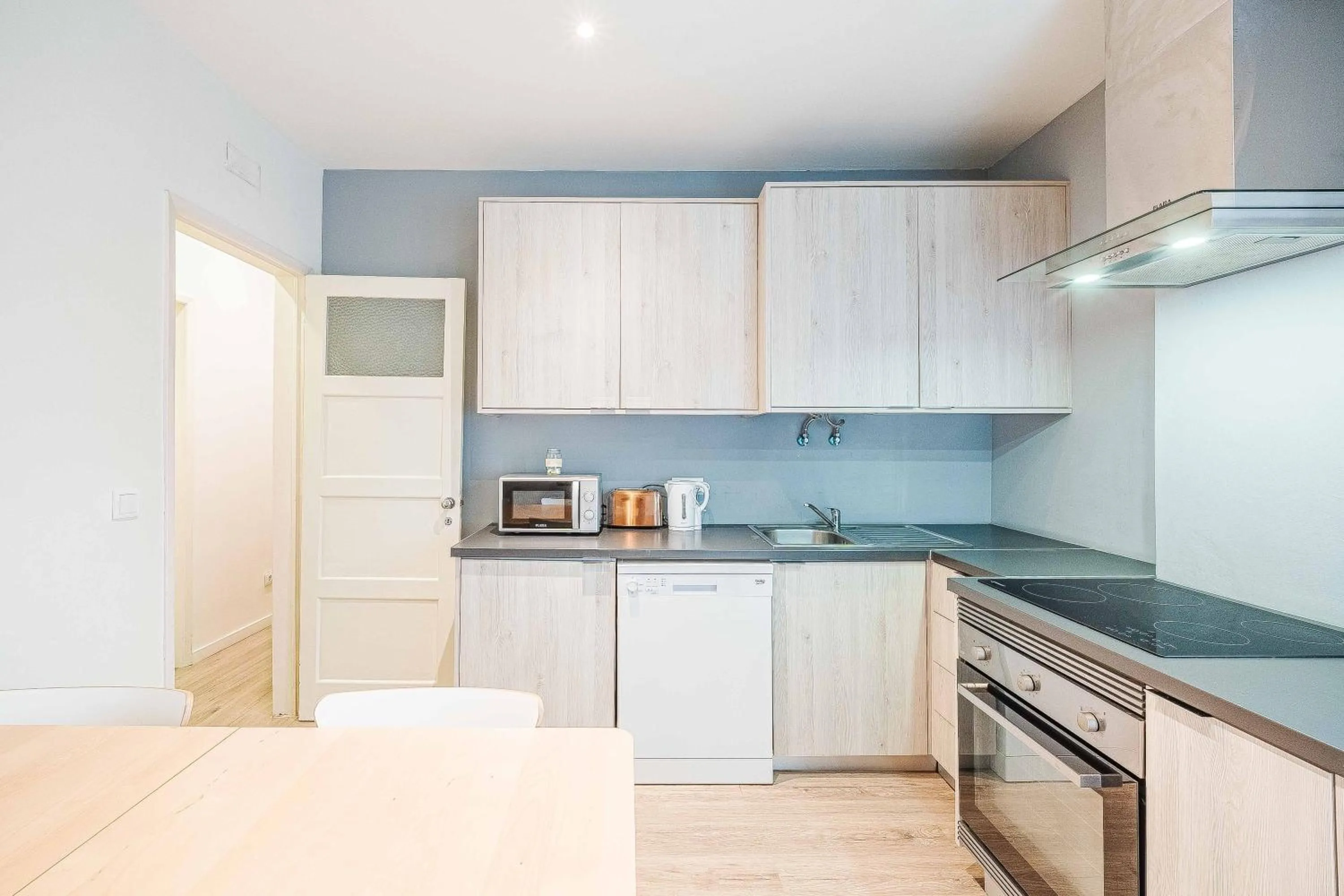 Communal kitchen in Casas da Biquinha