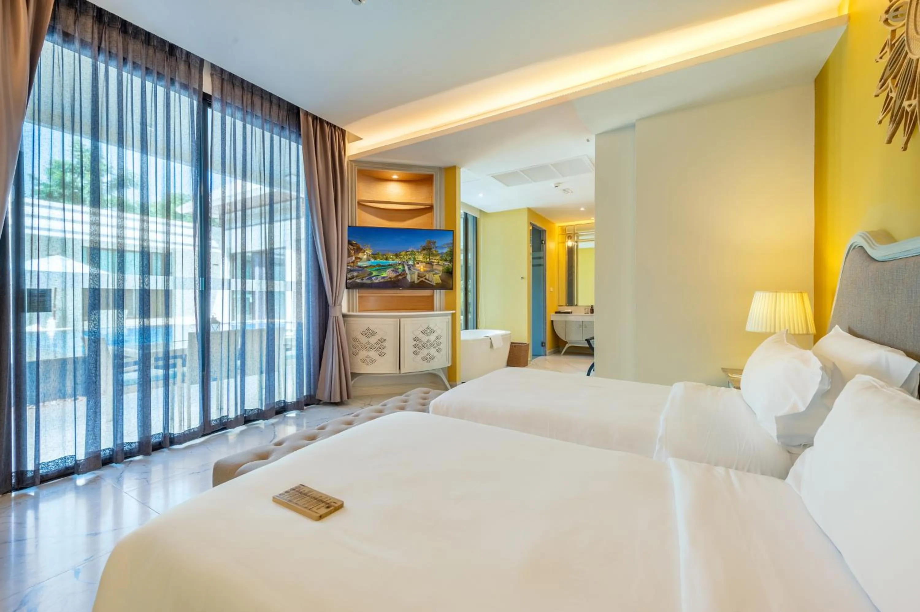 Bedroom, Bed in Phukalini Luxury Pool Villa & Onsen