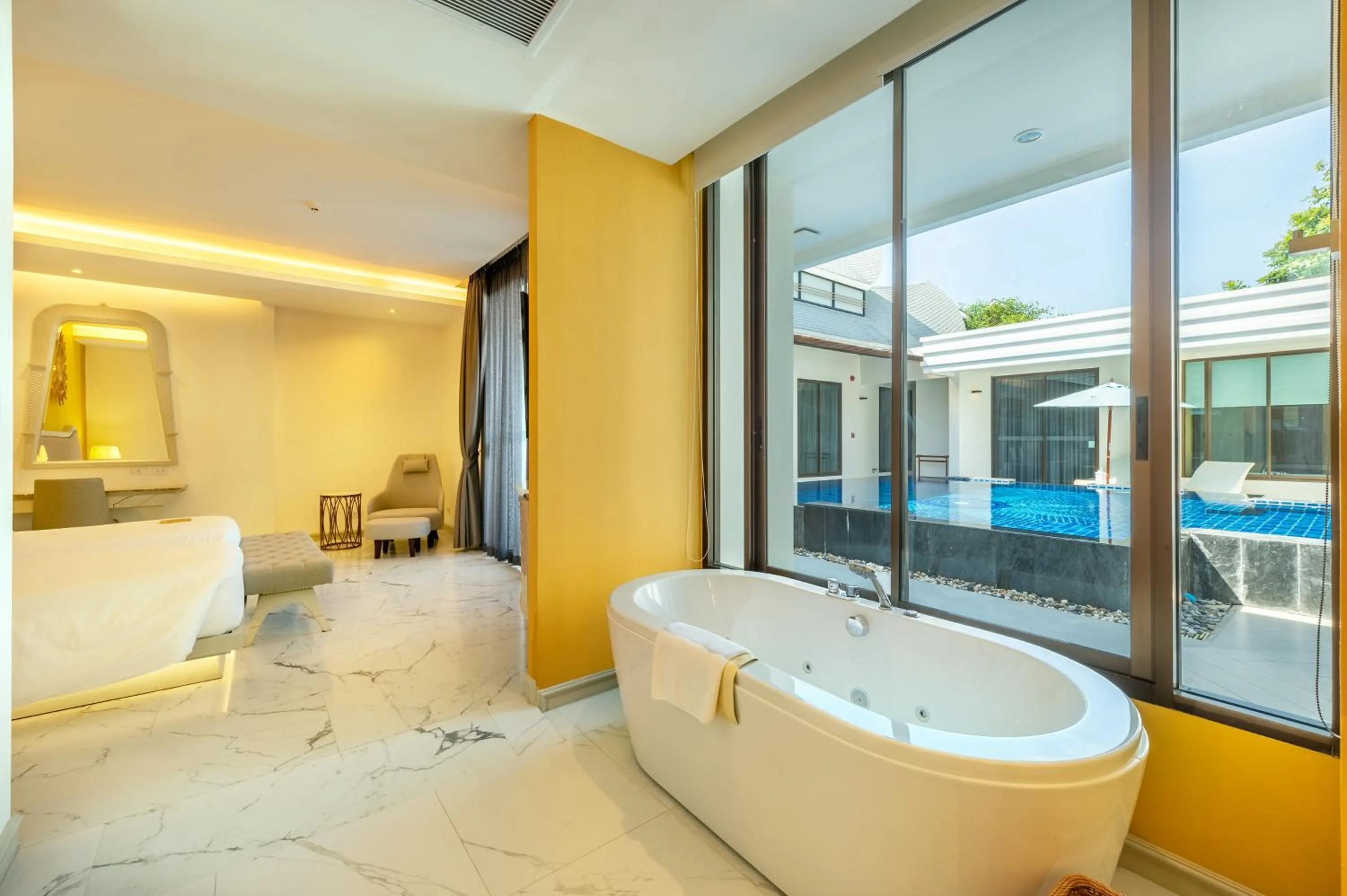 Pool view in Phukalini Luxury Pool Villa & Onsen