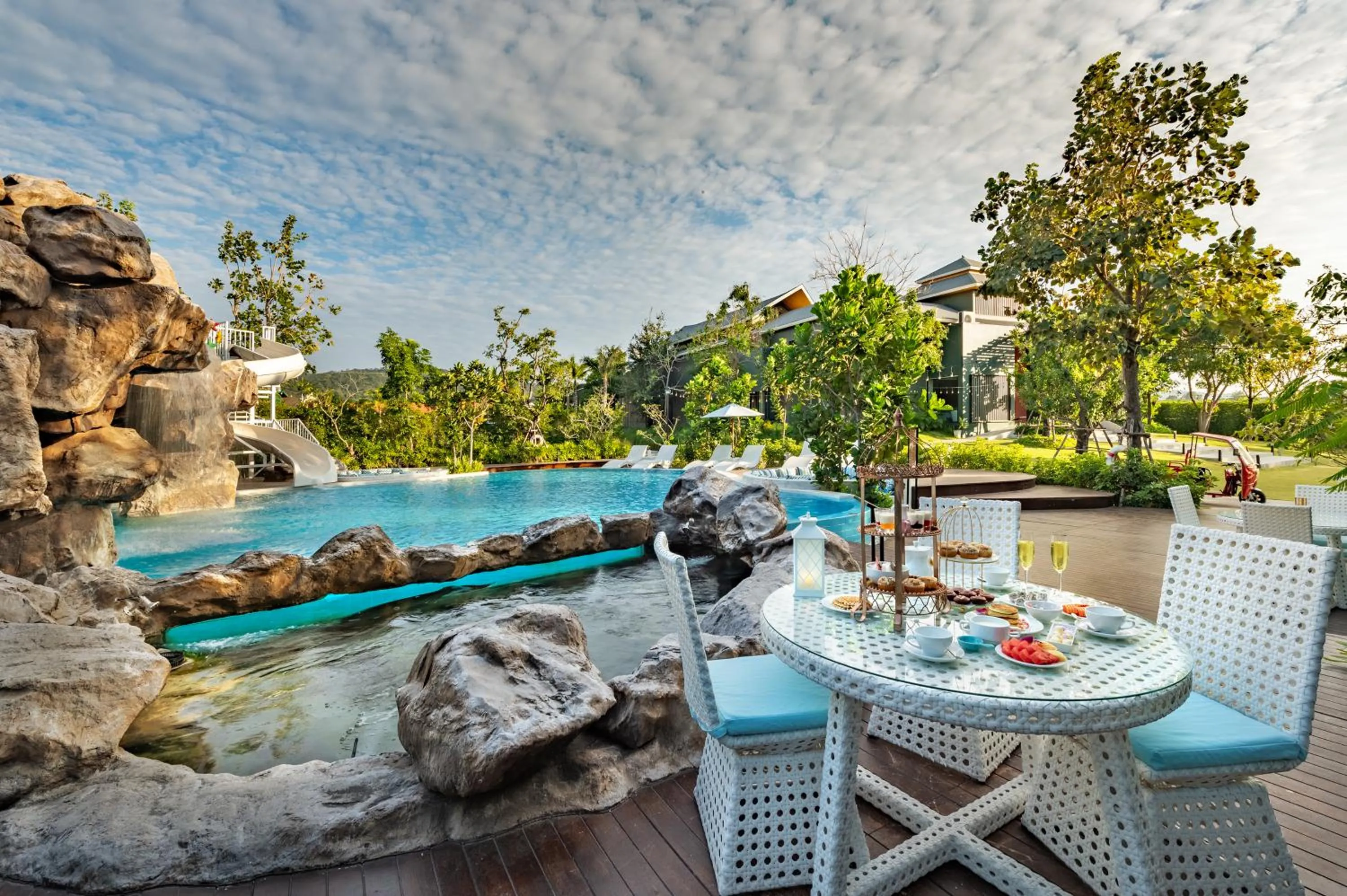 Swimming pool in Phukalini Luxury Pool Villa & Onsen