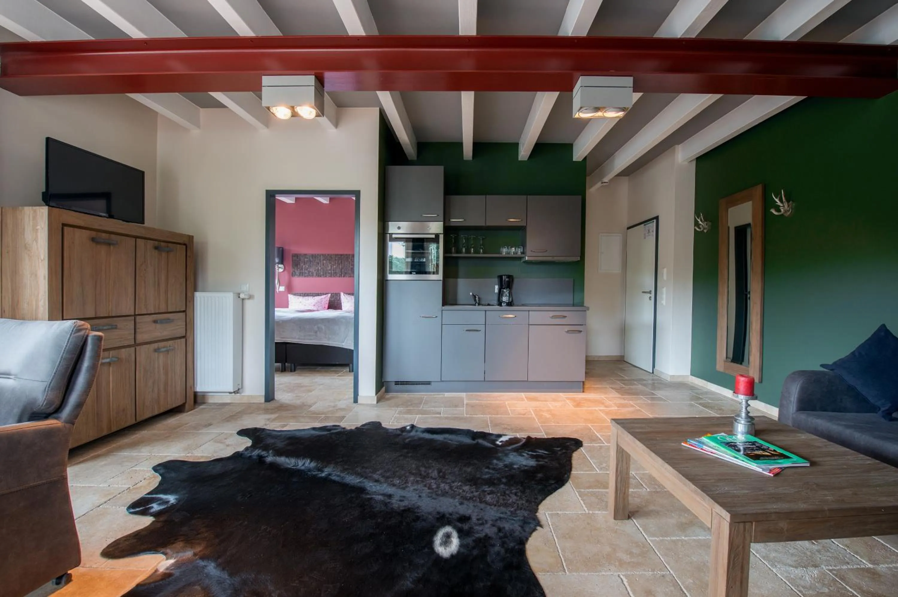 Kitchen or kitchenette in Aparthotel Ostseeperle Glowe - schön gestrandet