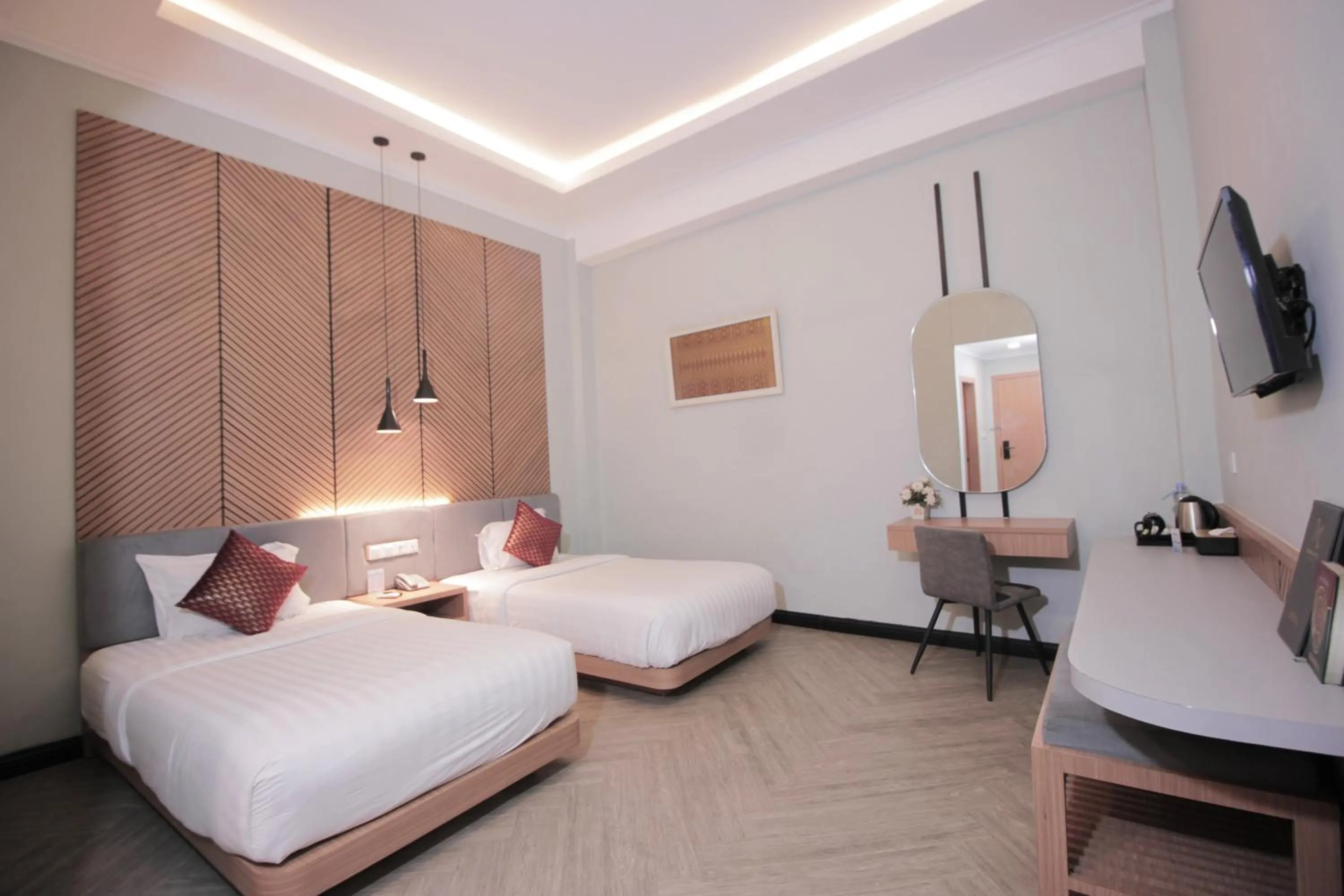 Bed in Muara Hotel Bukittinggi