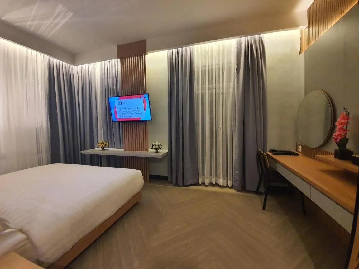 Bed in Muara Hotel Bukittinggi