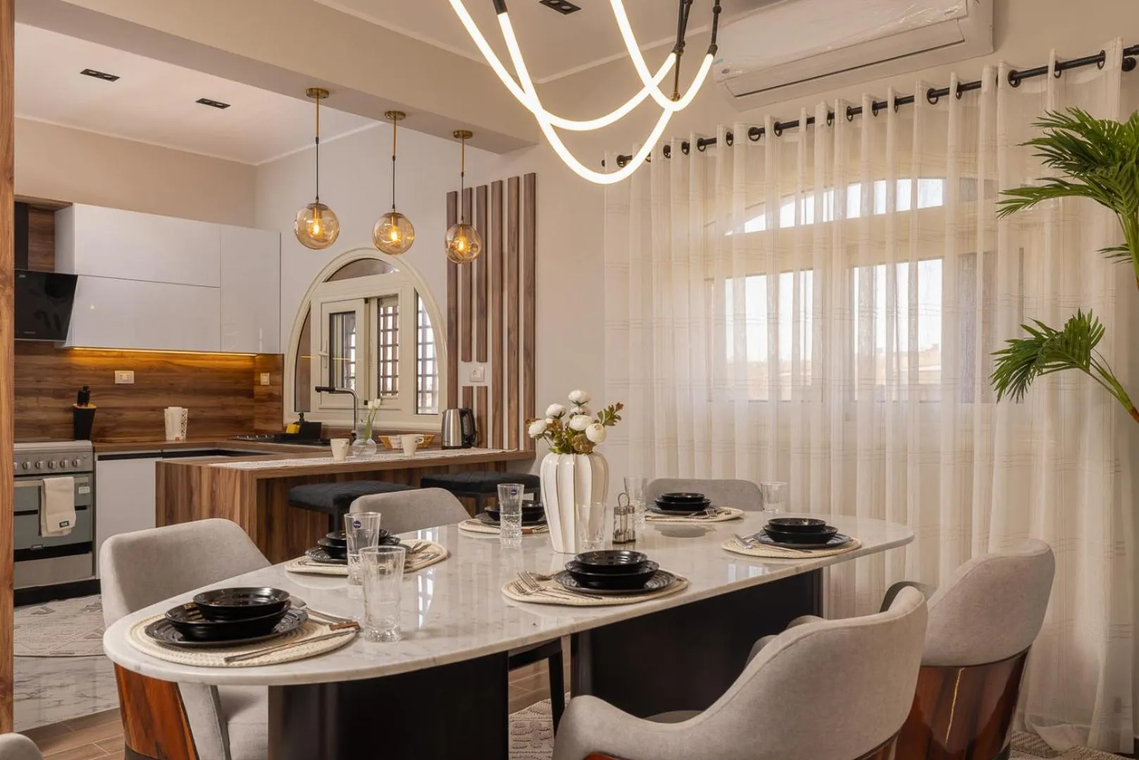 Kitchen or kitchenette in Marina Resort New Alamein By Seven Seasons