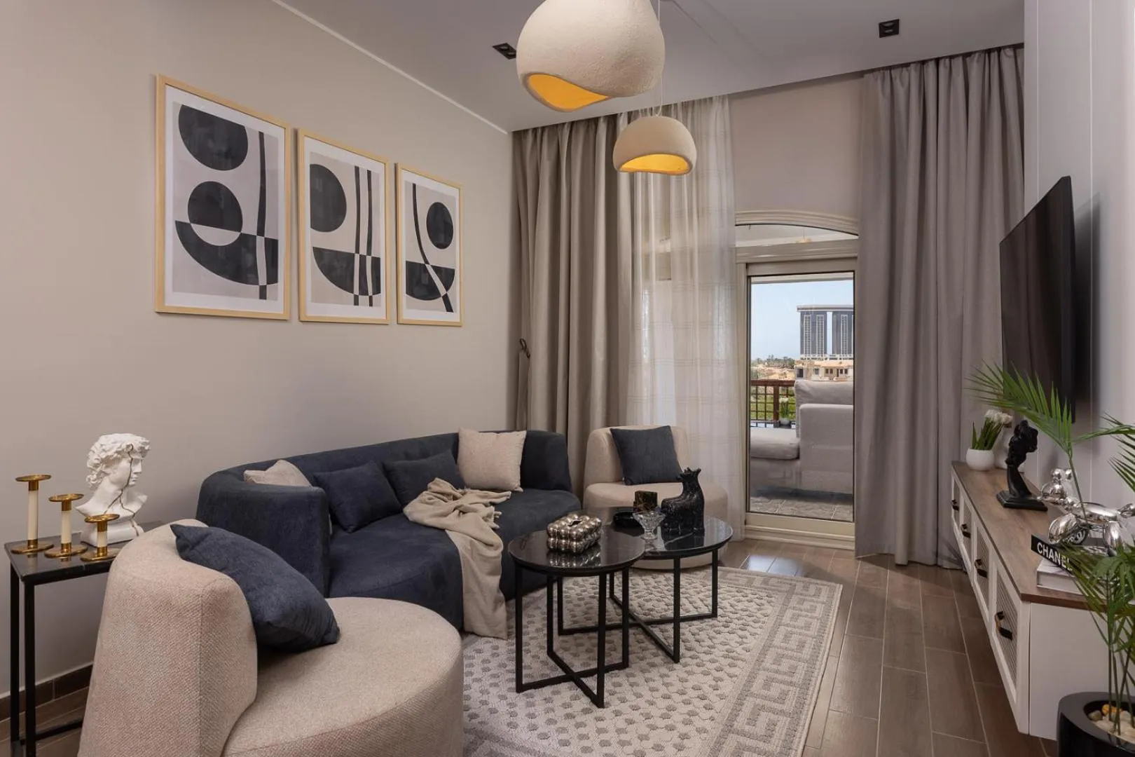 Living room in Marina Resort New Alamein By Seven Seasons