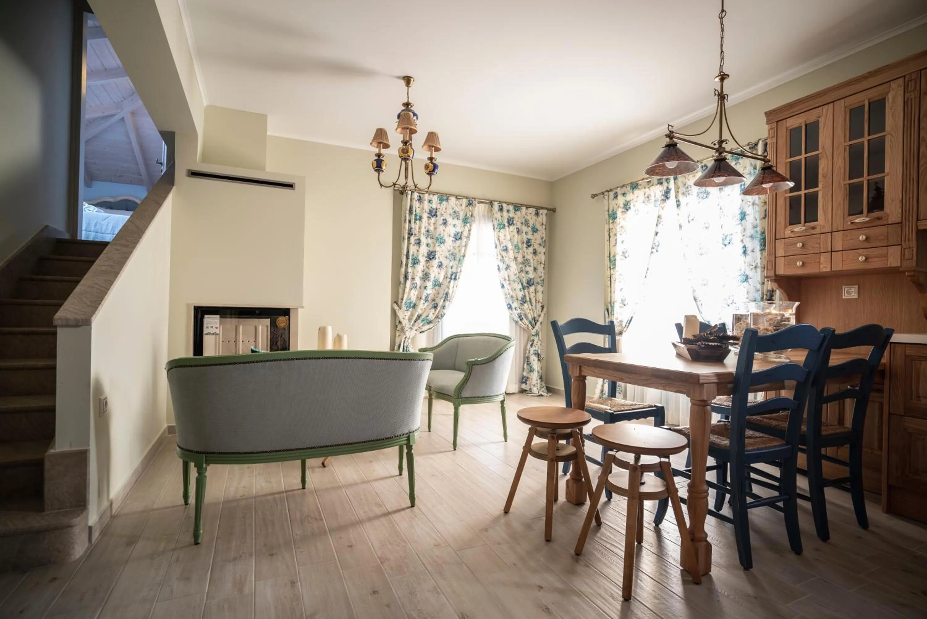 Seating area in Elysium Living Parga