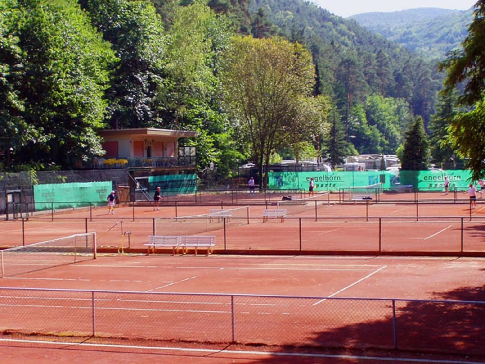 Tennis court in Hotel Goldbächel