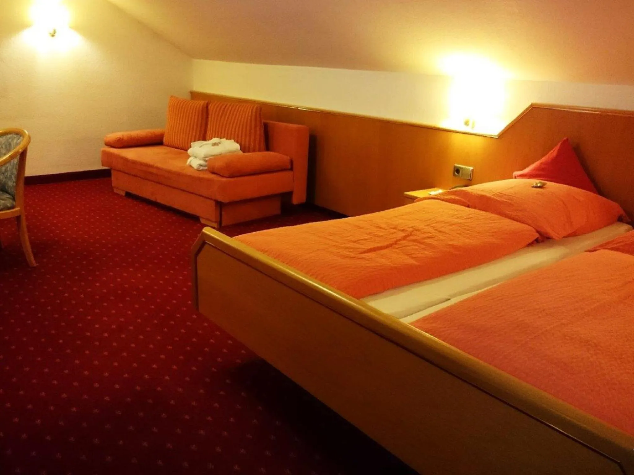Photo of the whole room, Bed in Hotel Goldbächel